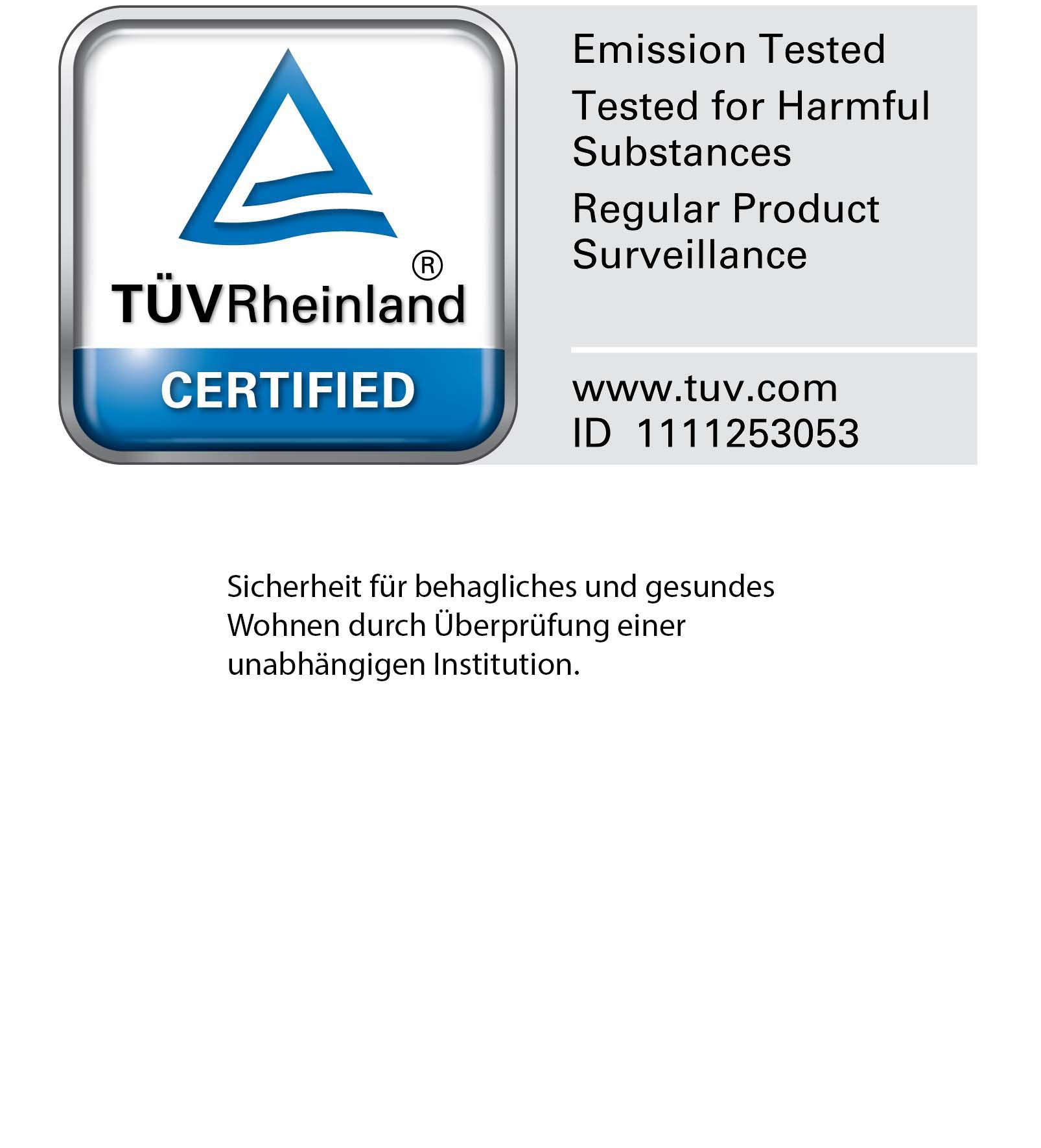WIEMANN Lit en bois »Cardiff, Bettgestell, Bettrahmen, teilmassiv Erle« Belastbarkeit 110/220 Kg, 4-fache höhenverstellbar, MADE IN GERMANY,  Kopf- und Fussteil aus Massivholz in Erle, verschiedene Grössen