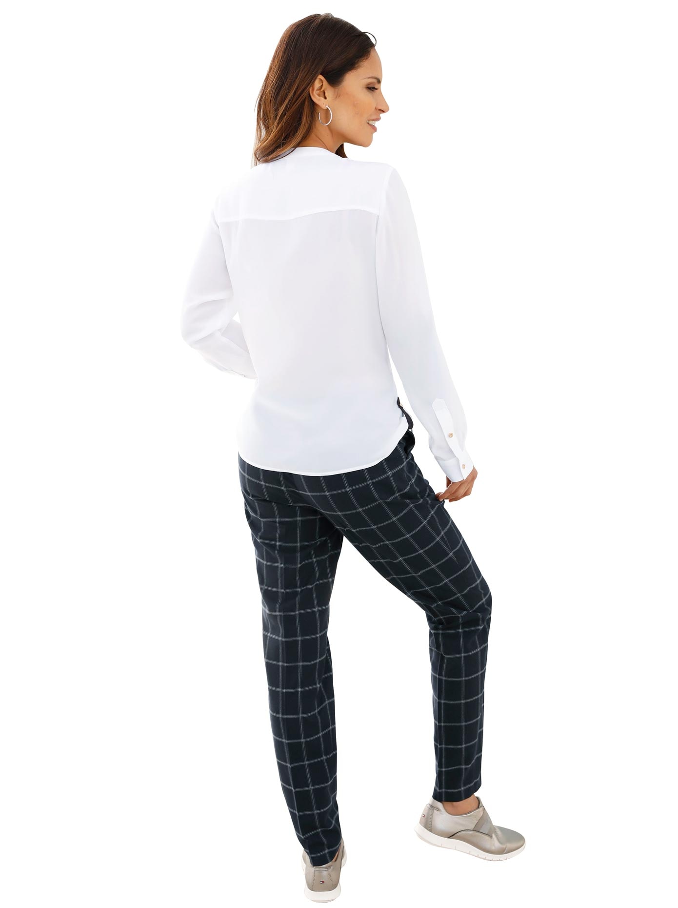 Classic Inspirationen Bluse mit goldfarbenen Knöpfen