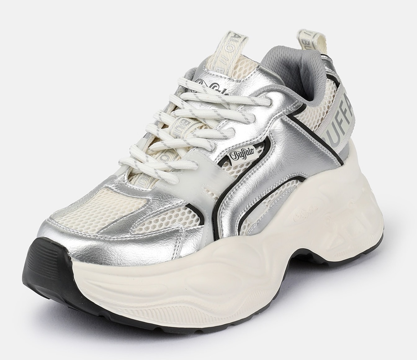 Image of Buffalo Plateausneaker "Yuno one" Halbschuh, Schnürschuh, Retro-Sneaker mit Memory Foam Innensohle
