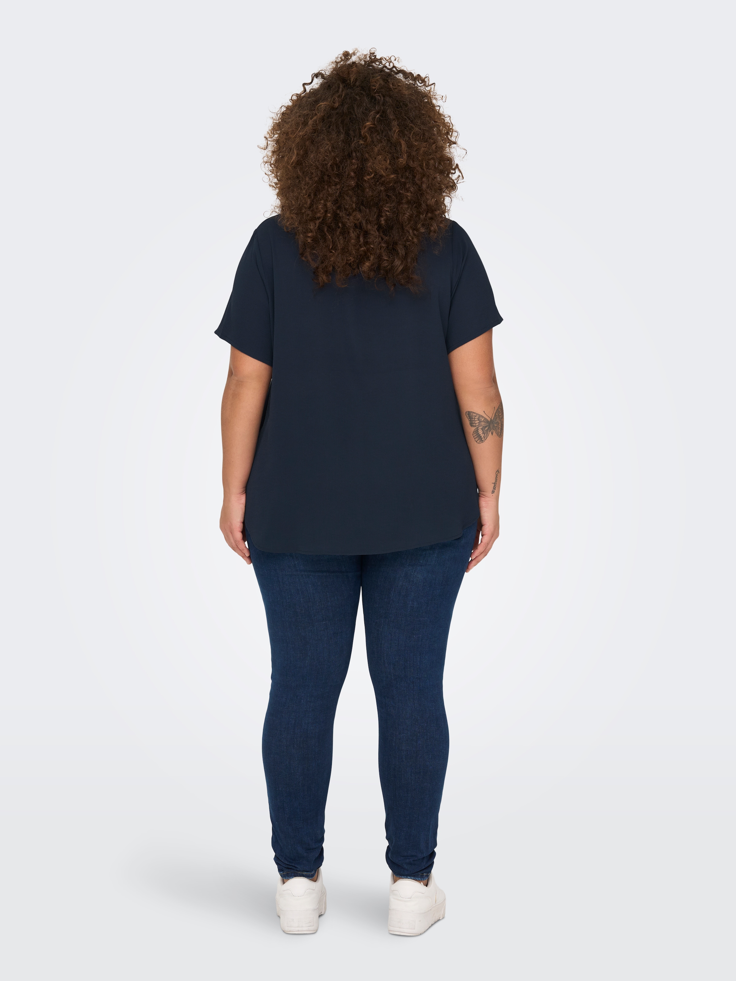 ONLY CARMAKOMA Shirtbluse »CARVICA SS TOP WVN NOOS«