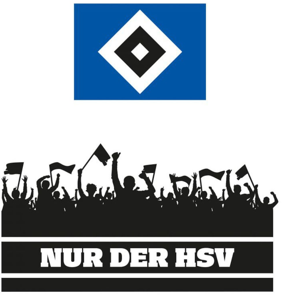 Wall-Art Wandtattoo »Nur der HSV Fans und Logo«, (1 St.)