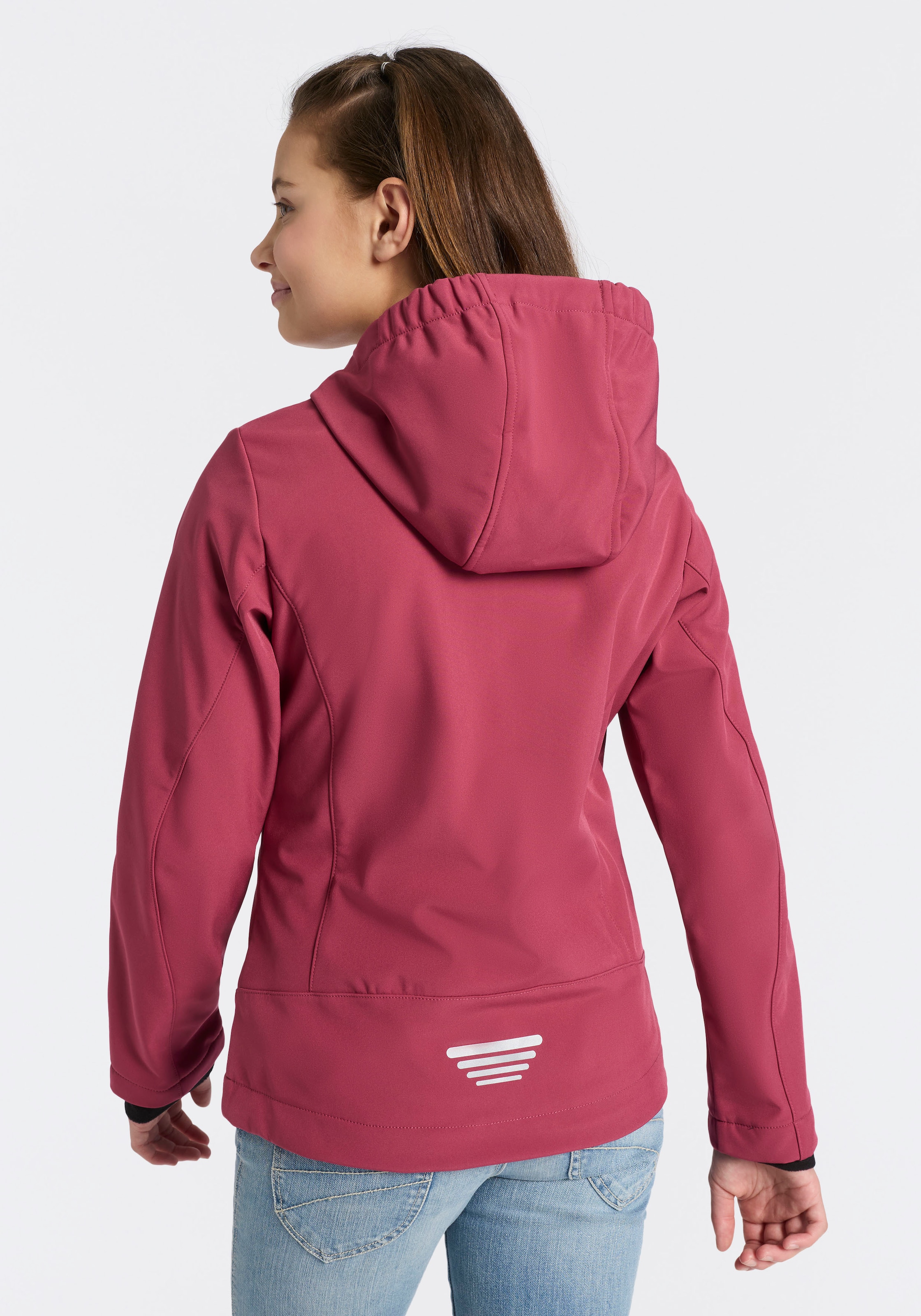 CMP Softshelljacke »KID G  SOFTSHELL JACKET« mit Kapuze für Kinder, mit Kapuze, atmungsaktiv, wasserabweisend, windabweisend