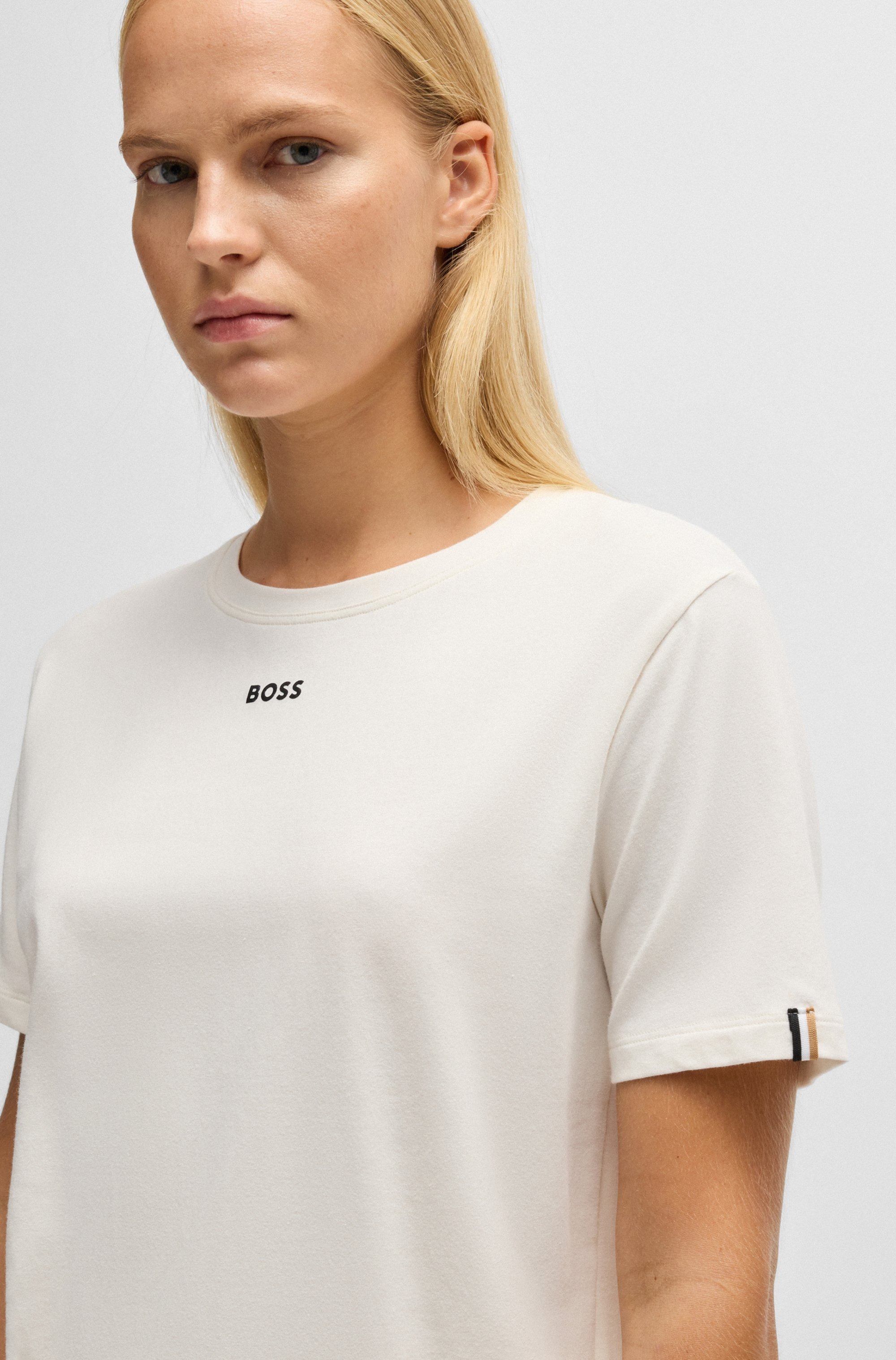 BOSS T-Shirt »CI_T-Shirt«, mit BOSS Logo-Schriftzug & Label