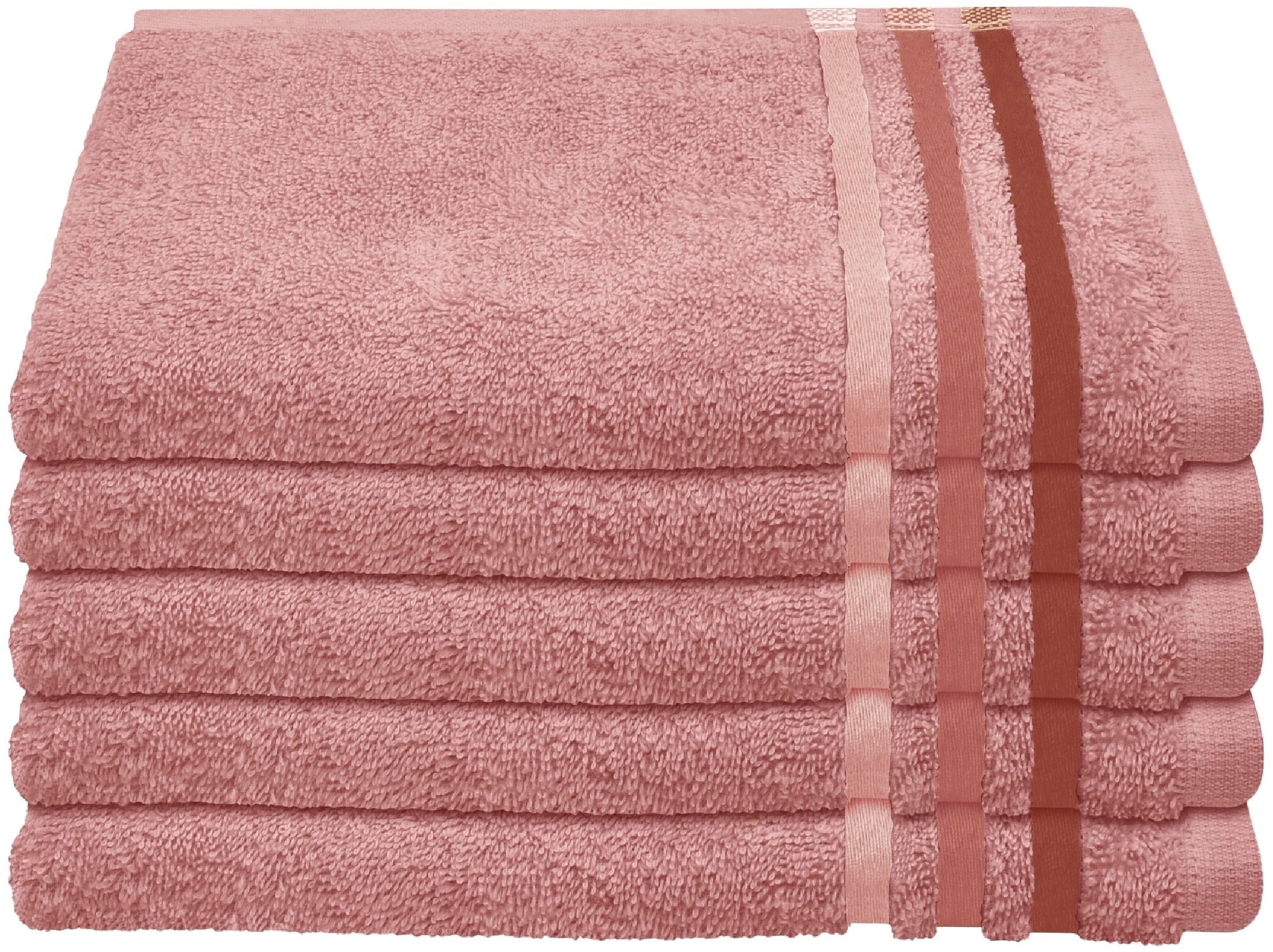 Image of Schiesser Gästehandtücher "Skyline Color aus 100 % Baumwolle mit eleganter Streifenbordüre" MADE IN GREEN by OEKO-TEX