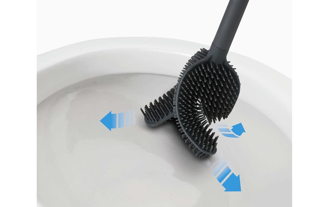 Joseph Joseph Brosse de nettoyage pour WC »Flex 360 Luxe Advanced« mit Edelstahloberfläche