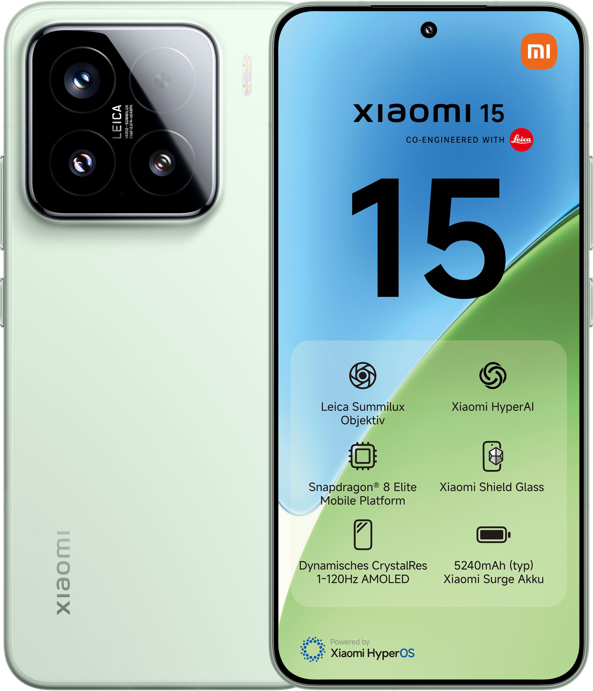 Image of Xiaomi Smartphone "15 12+512GB" Grün