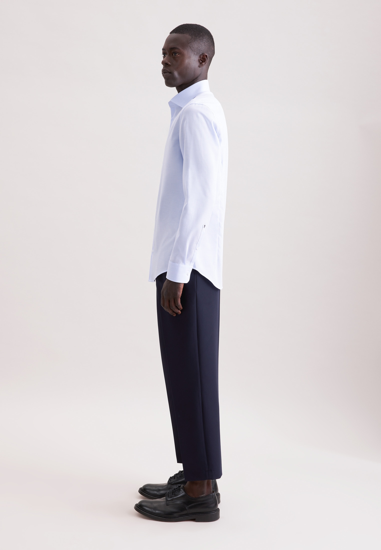 seidensticker Businesshemd »Schwarze Rose« Slim 1/1 Kentkragen Struktur