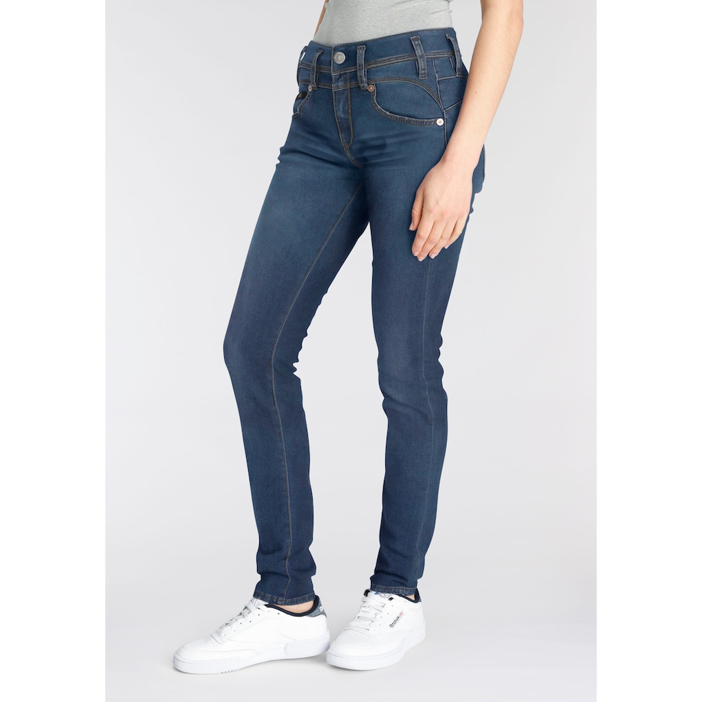 Herrlicher Slim-fit-Jeans »PEARL SLIM REUSED«, Nachhaltige Premium-Qualität enthält recyceltes Material