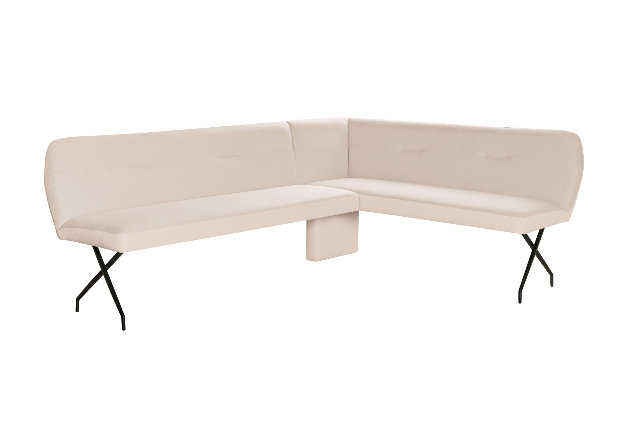 GOODproduct Eckbankgruppe »Gabi Essecke, Sitzgruppe, Eckbankgruppe, Küchenbankgruppe« Set, 4tlg, 4 tlg. tlg. Stuhl: 360° drehbar (Rückst.), 2-Stoff-Design. Wellenfederung Eckbank