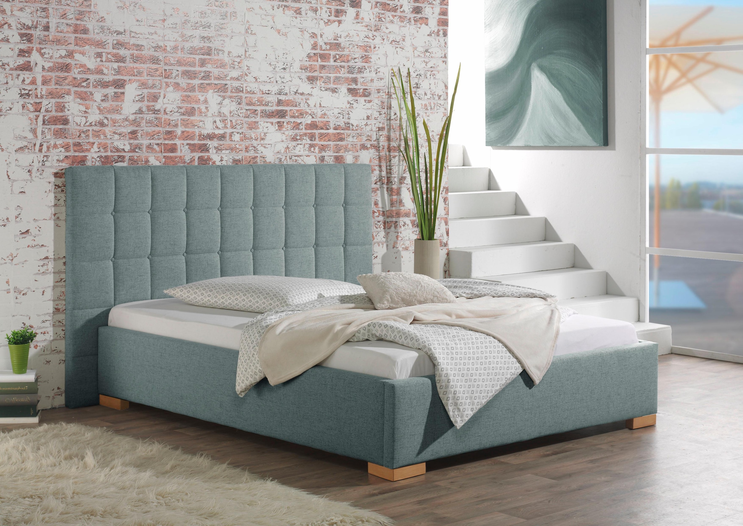 Image of Maintal Polsterbett »Cueno«, mit und ohne Matratze in 2 Ausführungen, Steppung mit Knopfheftung bei Ackermann Versand Schweiz