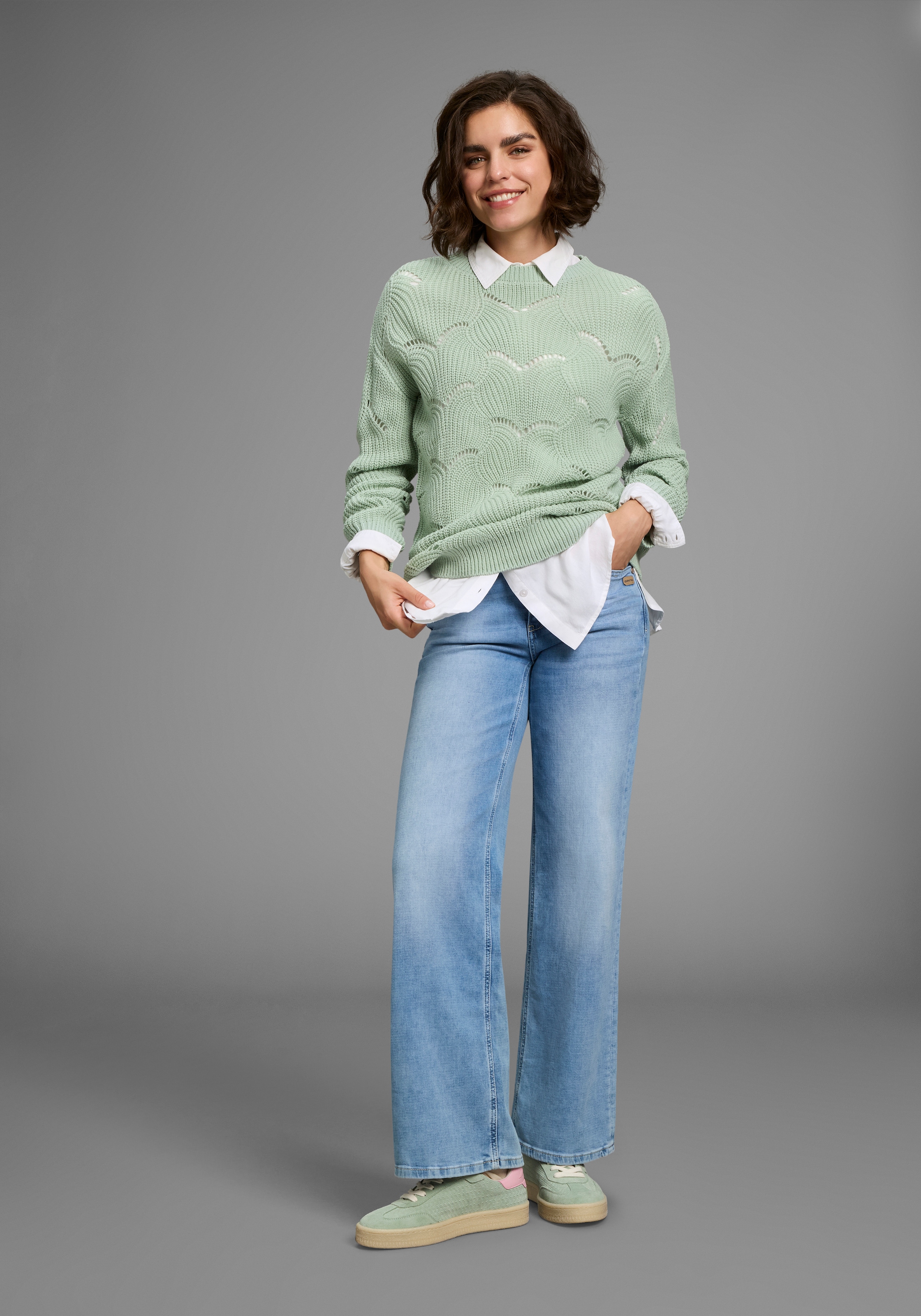 Laura Scott Ajourpullover, mit Lochmuster - NEUE KOLLEKTION
