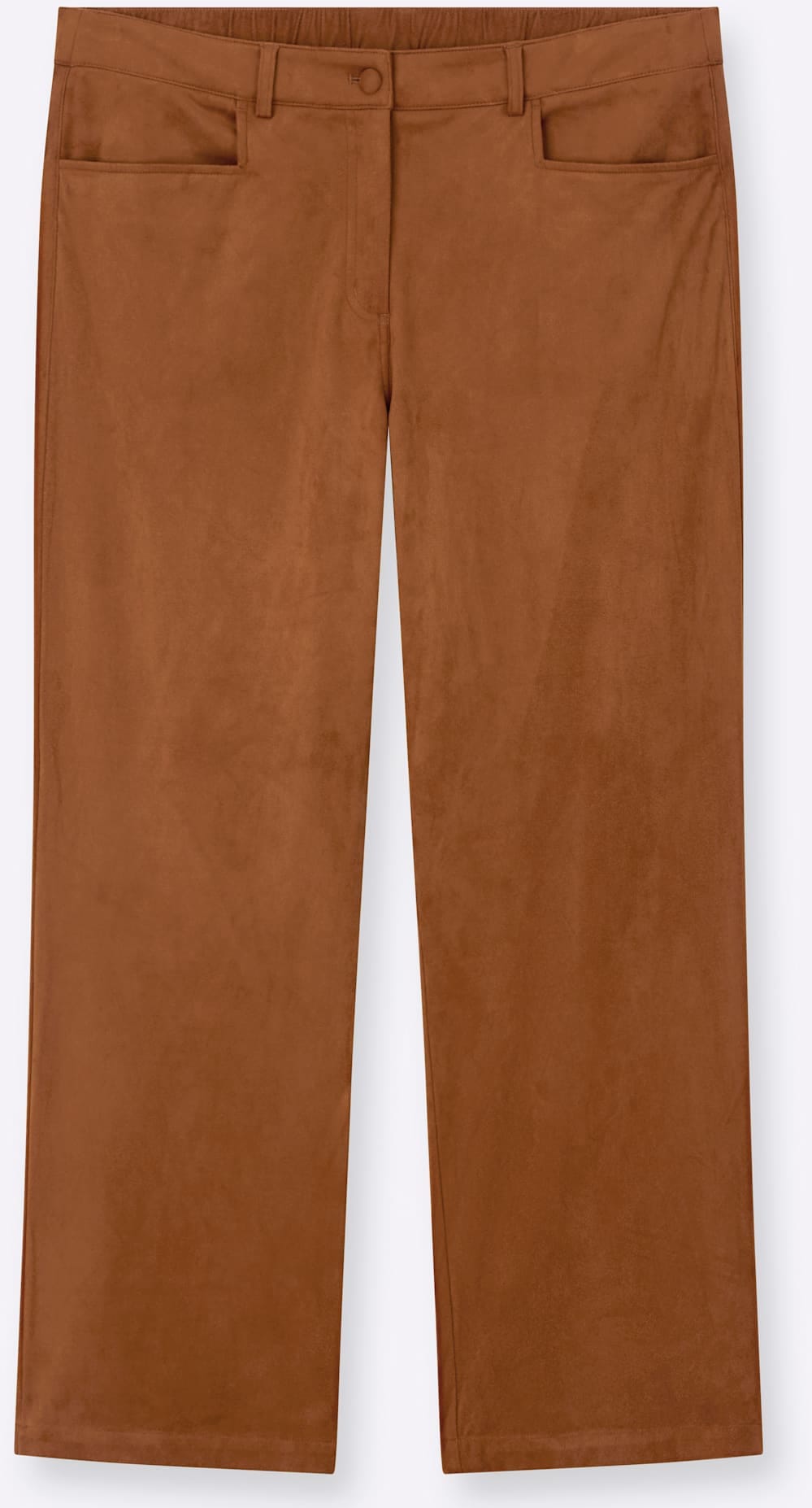 Sheego Pantalon imitation cuir