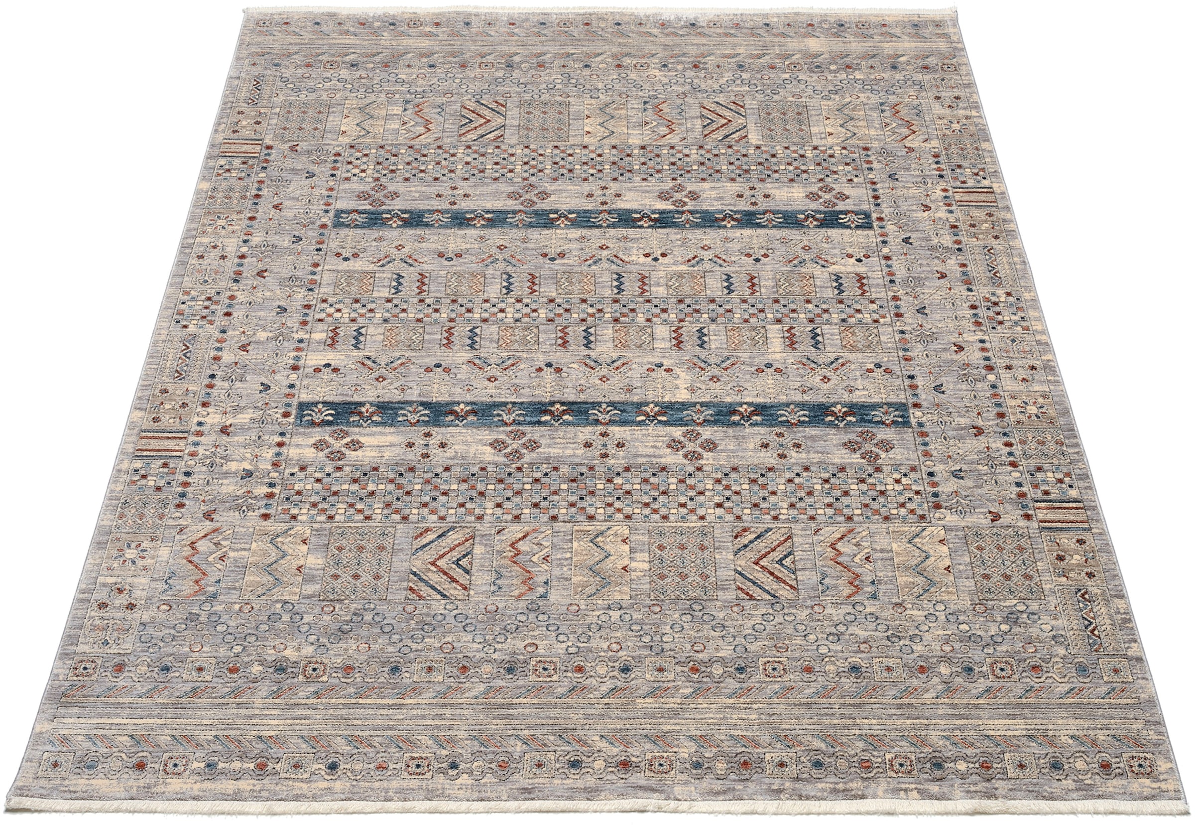 Image of OCI DIE TEPPICHMARKE Teppich "GRAND FASHION 12" rechteckig 5 mm Höhe Vintage Optik, feine Fransen, Wohnzimmer