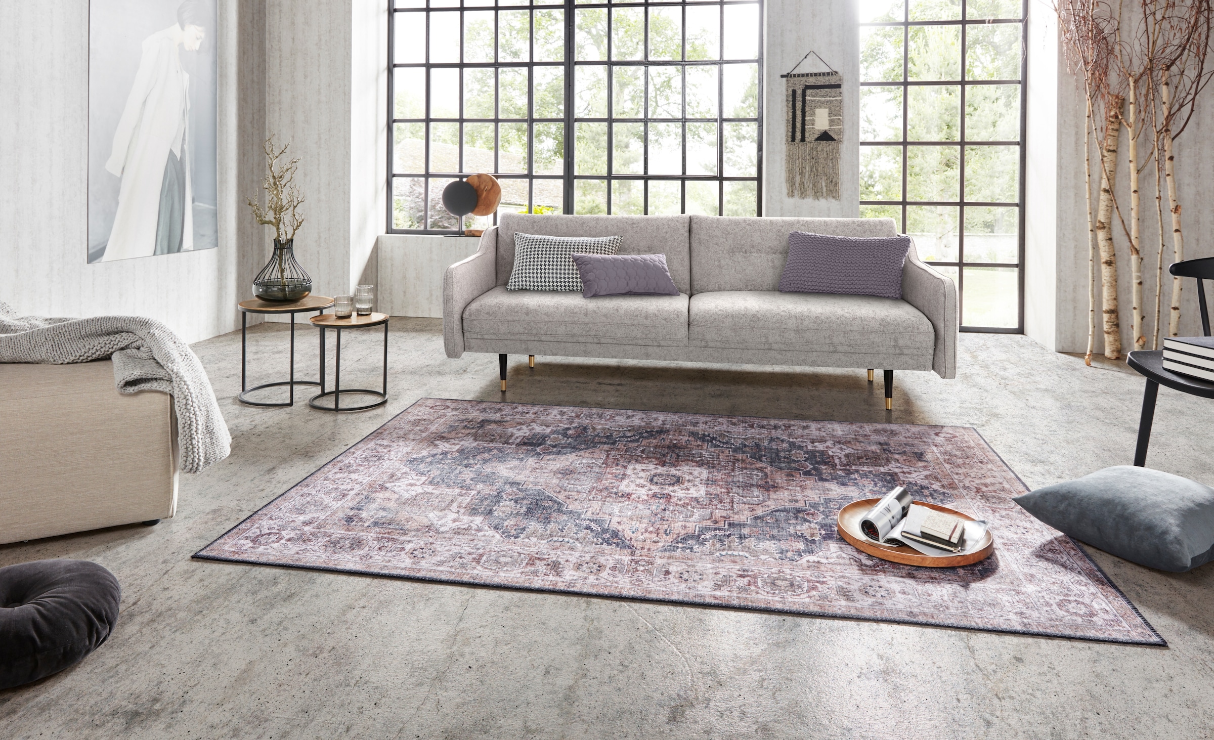 HANSE Home Teppich »Sylla« rechteckig 5 mm Höhe Orientalisch, Läufer, Vintage, Wohnzimmer, Schlafzimmer, Esszimmer