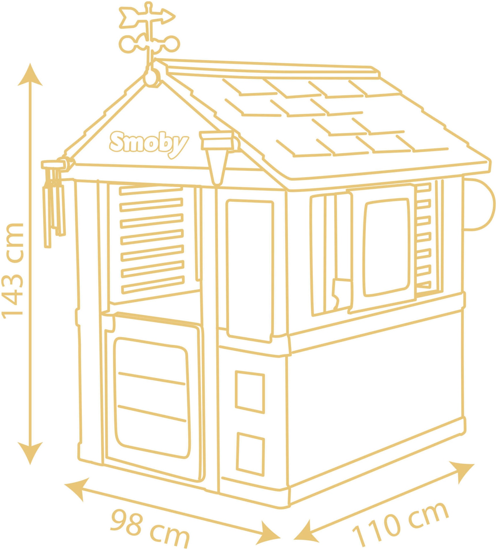 Smoby Maison de jeu »4-Seasons« Made in Europe