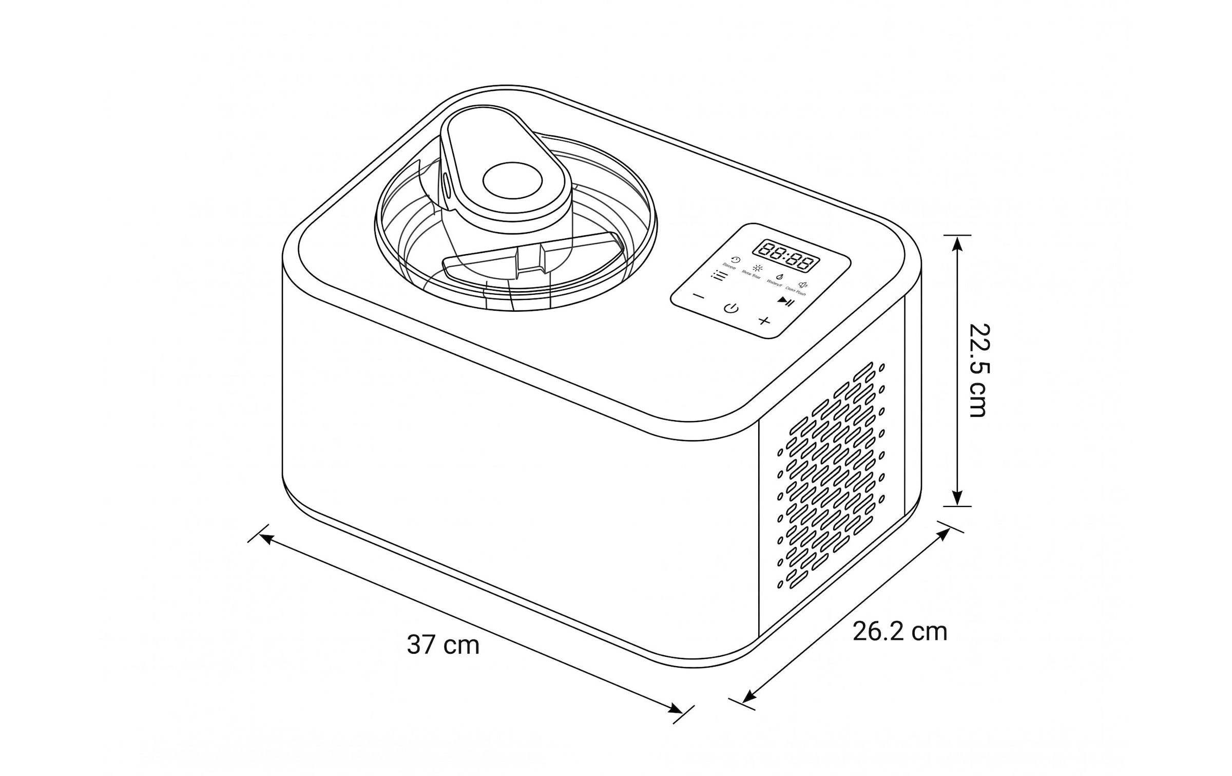 FURBER Machine à glace »Luigi Compact 1,2 l« 1,2 l 110 W