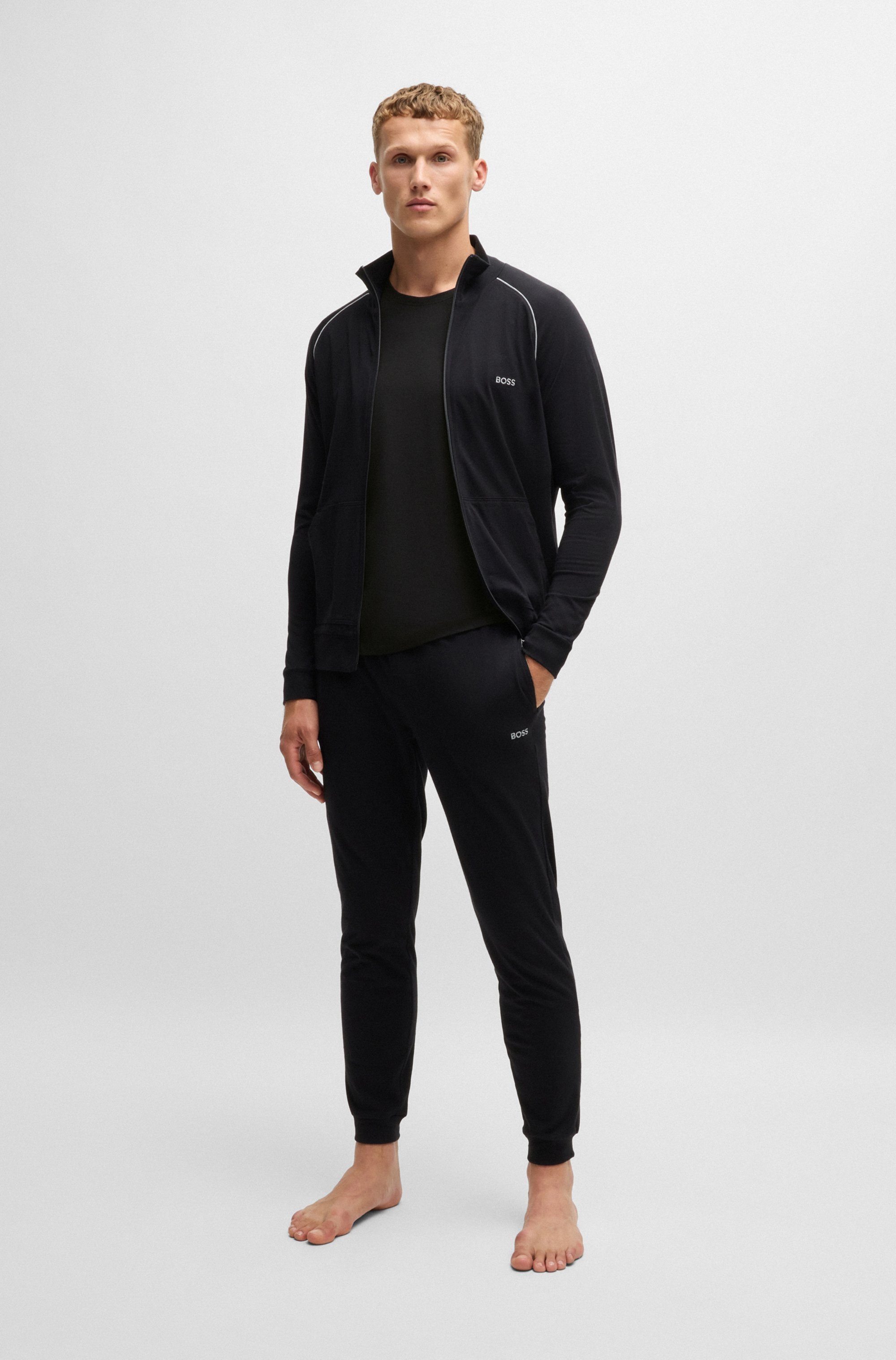BOSS T-Shirt »Mix&Match T-Shirt R«, mit BOSS Stickerei auf der Brust