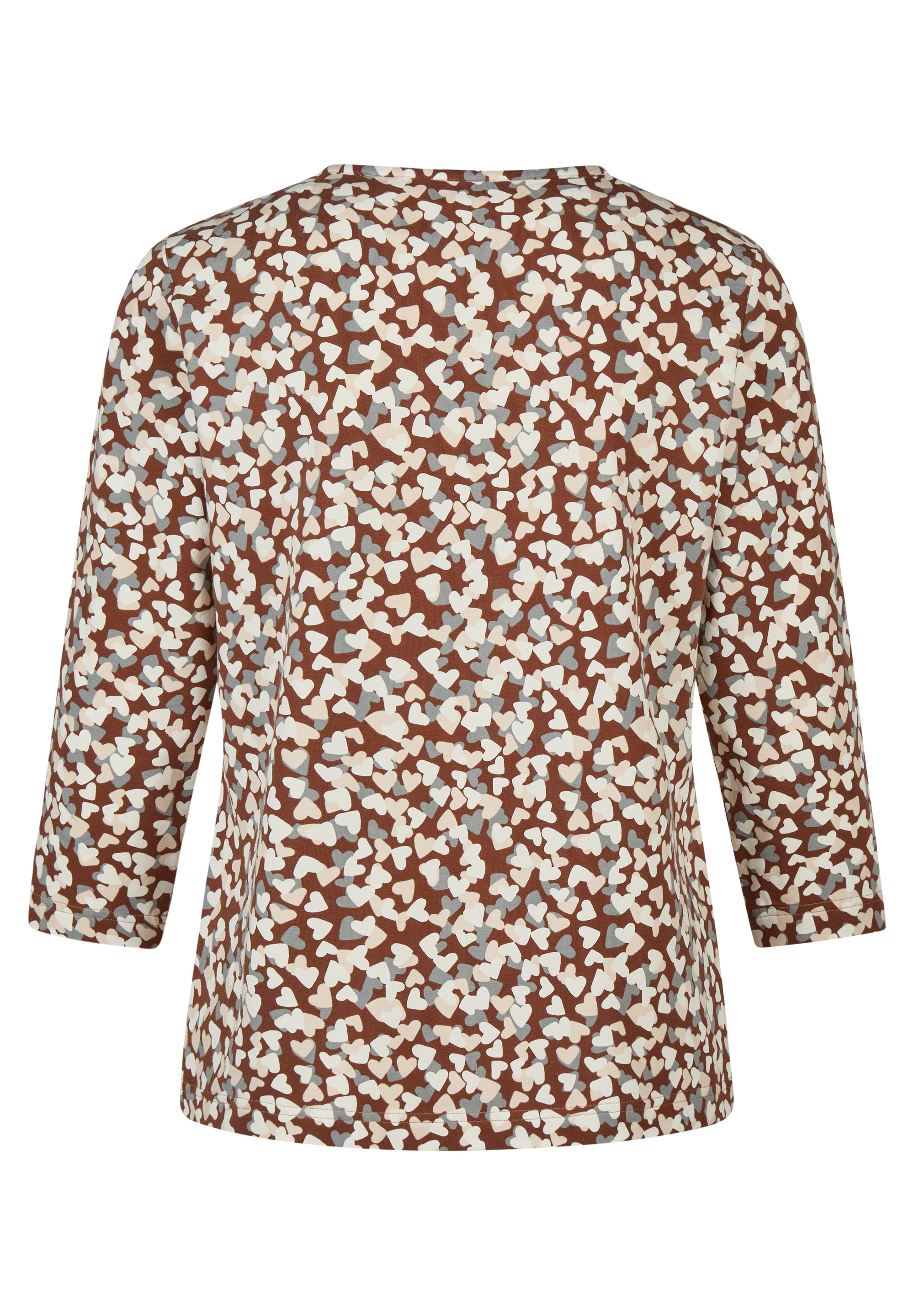 Rabe 3/4-Arm-Shirt Sommershirt  - gemustert mit Stretch