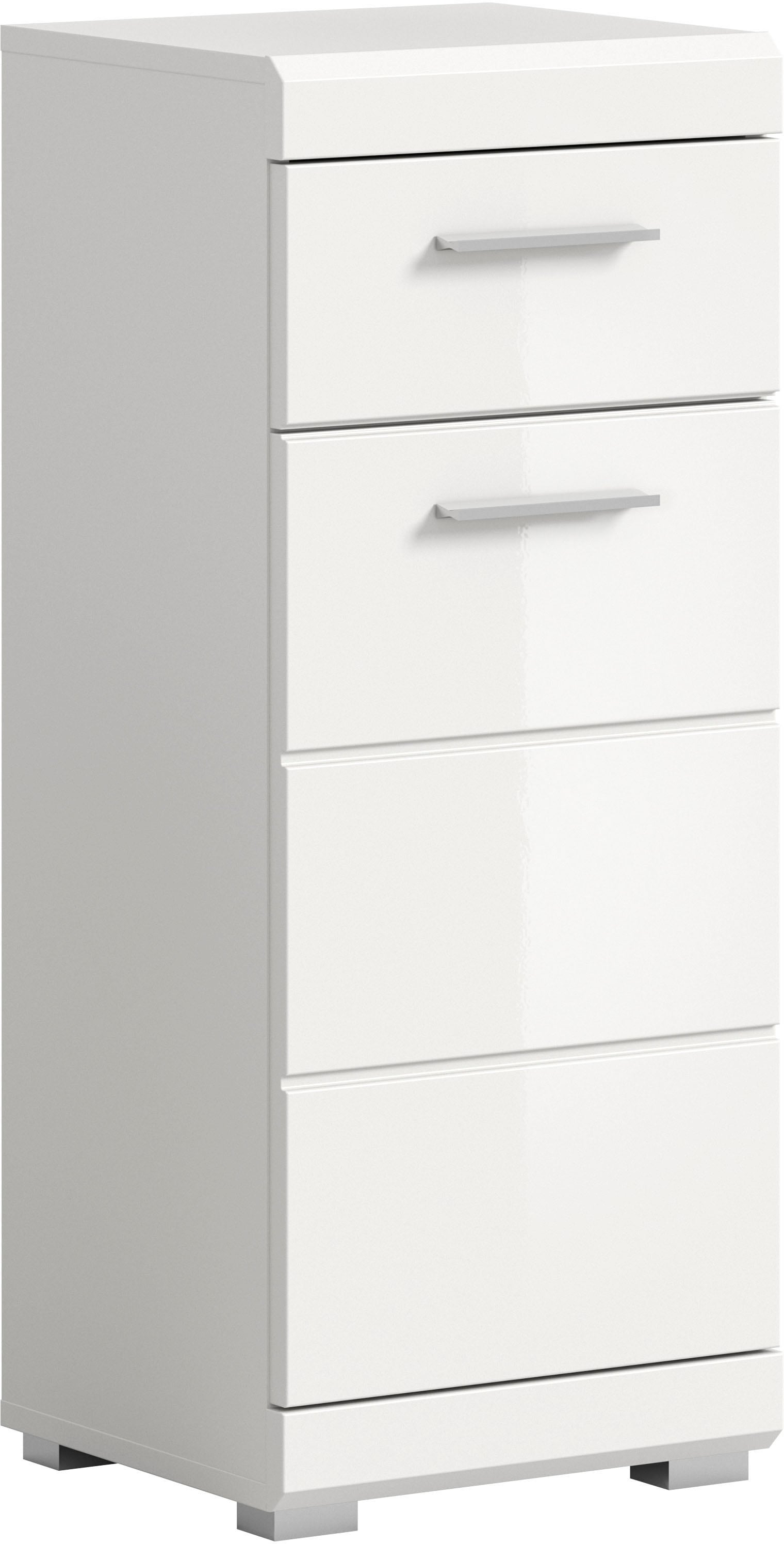 welltime Unterschrank »SIENA, Breite 37cm, 1 Tür, 1 Schubkasten, 2 Fächer, MDF-Front« TOPSELLER!, 1 Stk. tlg. in verschiedenen Farben erhältlich, Badmöbel, Badschrank, Kommode, Bad