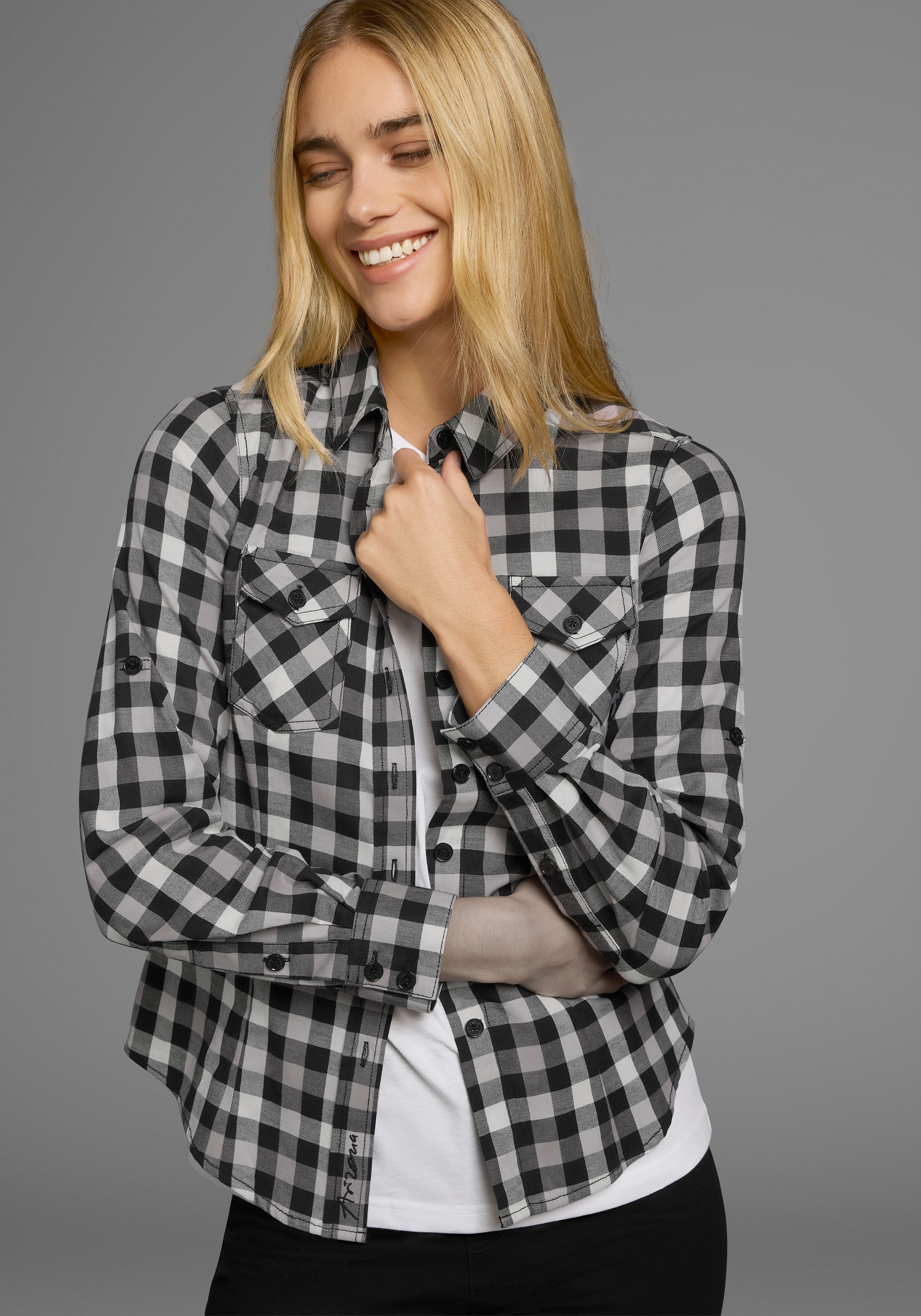 Arizona Karobluse, Lässiger-Holzfäller-Look