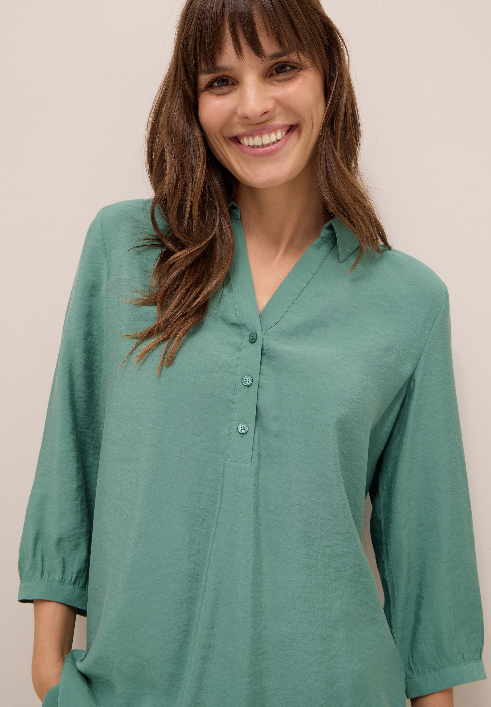 Cecil Klassische Bluse, mit abgerundetem Saum