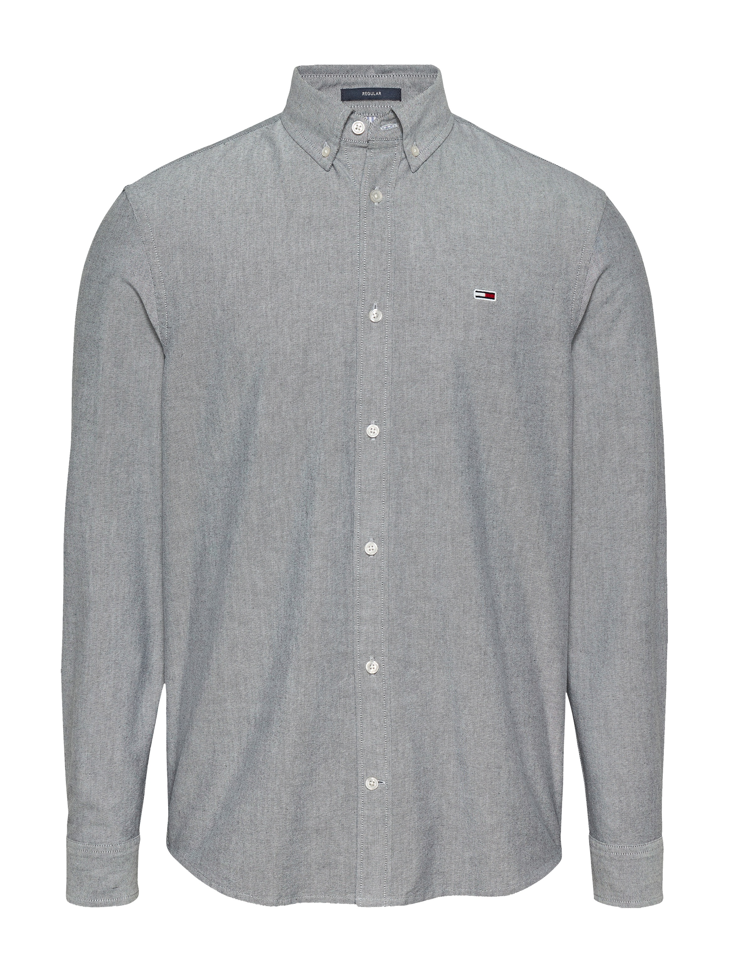 Tommy Jeans Langarmhemd »TJM REG OXFORD SHIRT EXT«, Mit Rundhalsausschnitt