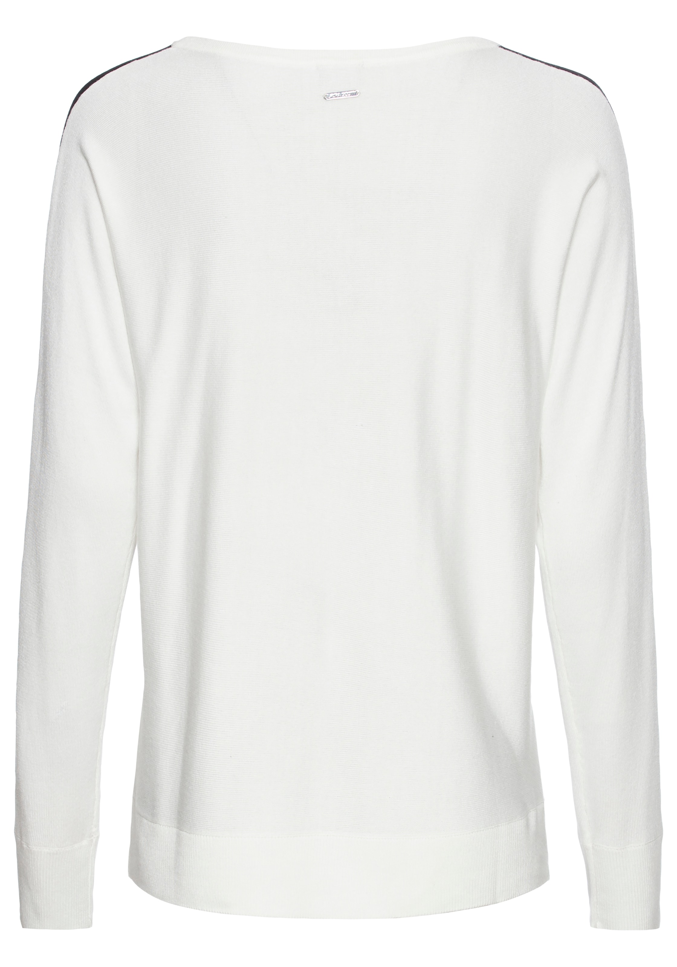 Laura Scott Longpullover, mit Kontraststreifen