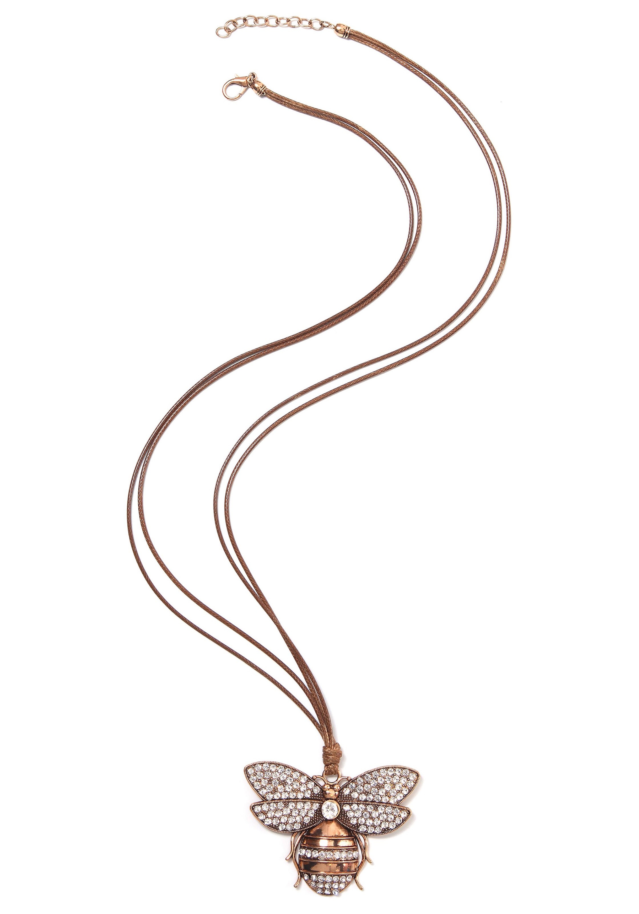 Image of COLLEZIONE ALESSANDRO Kette mit Anhänger »Biene, C2550-F08«, mit Glassteinen bei Ackermann Versand Schweiz