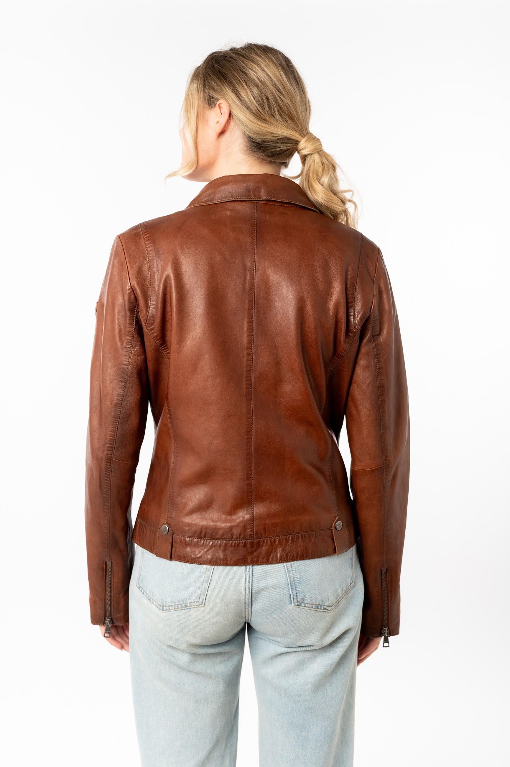 Mauritius Veste en cuir »MWFarah« mit Reverskragen