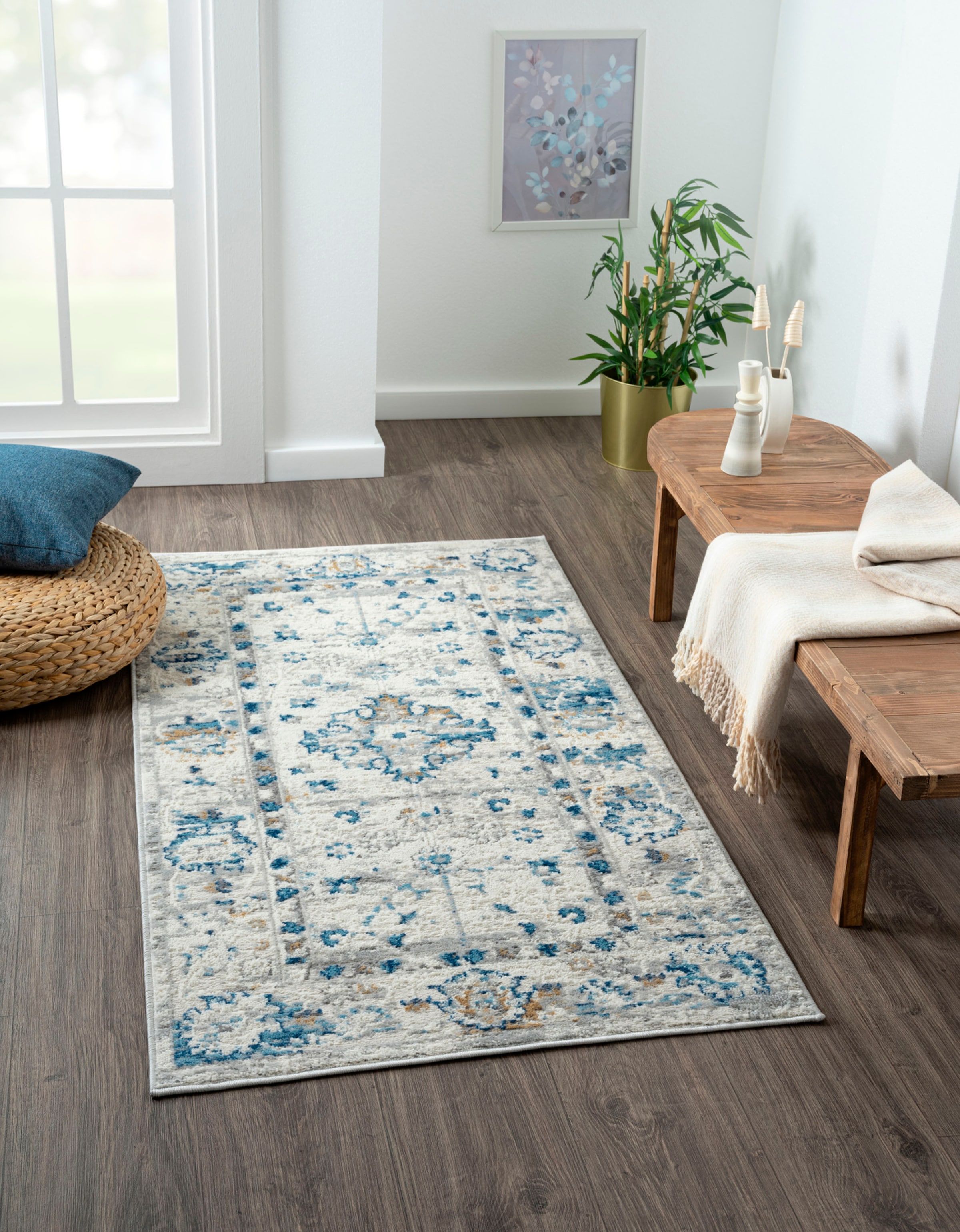 Image of Myflair Möbel & Accessoires Teppich "My Heriz 3" rechteckig 8 mm Höhe Kurzflor, klassisches Orient Design, besonders weich durch Microfaser