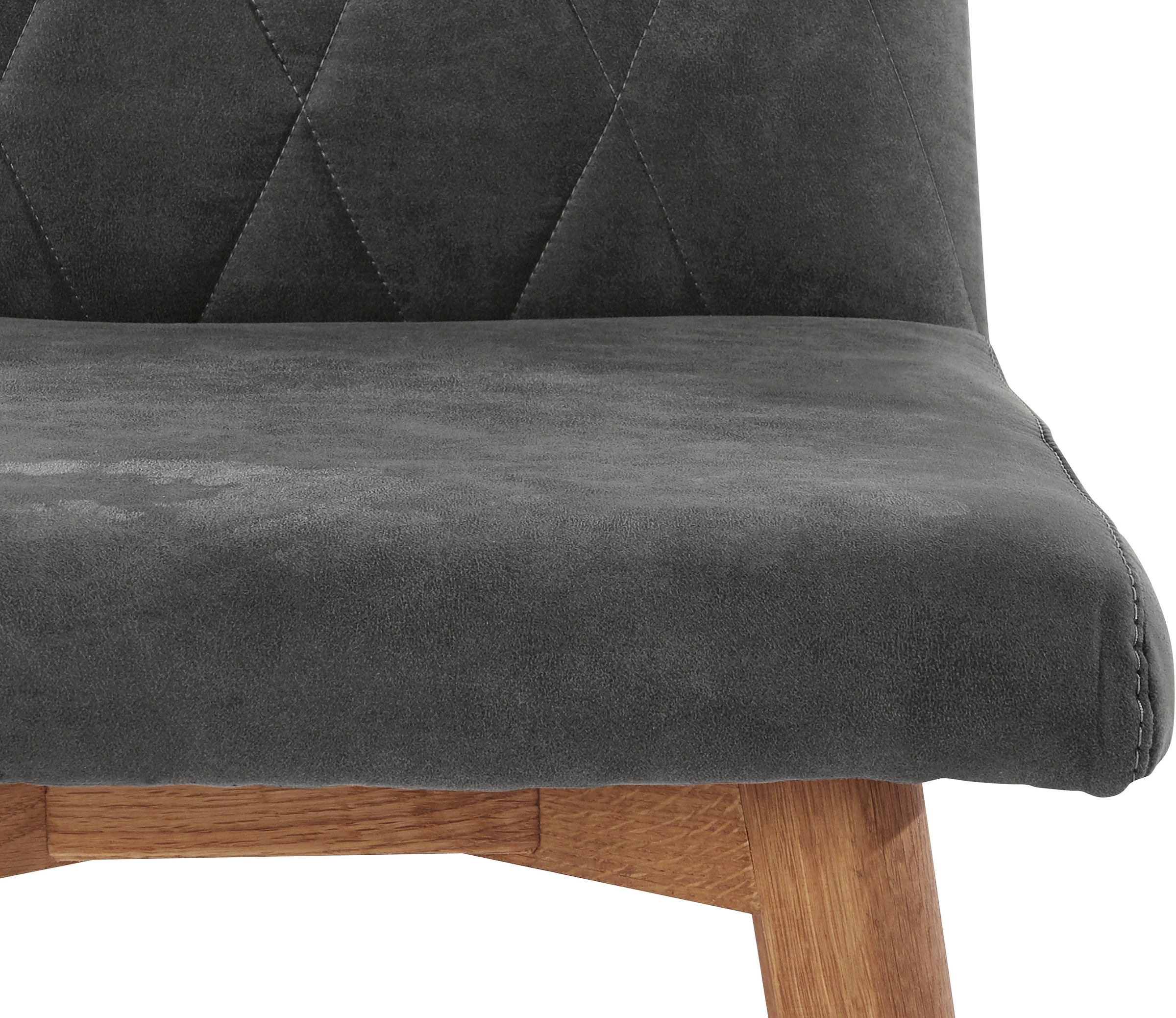 Home affaire Chaise de salle à manger »Brest« (Set) 2 cuisGestell aus Eiche Massivholz geölt