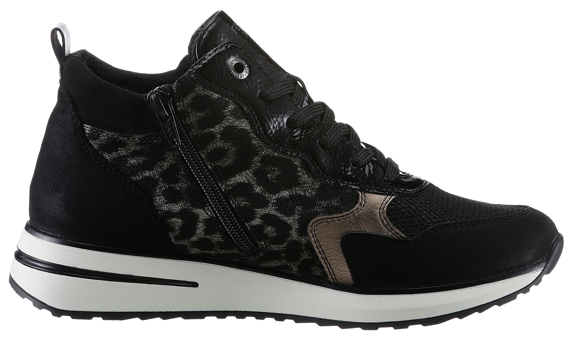 Remonte Keilsneaker, Freizeitschuh, High-Top-Sneaker, Schnürer, Innenreissverschluss