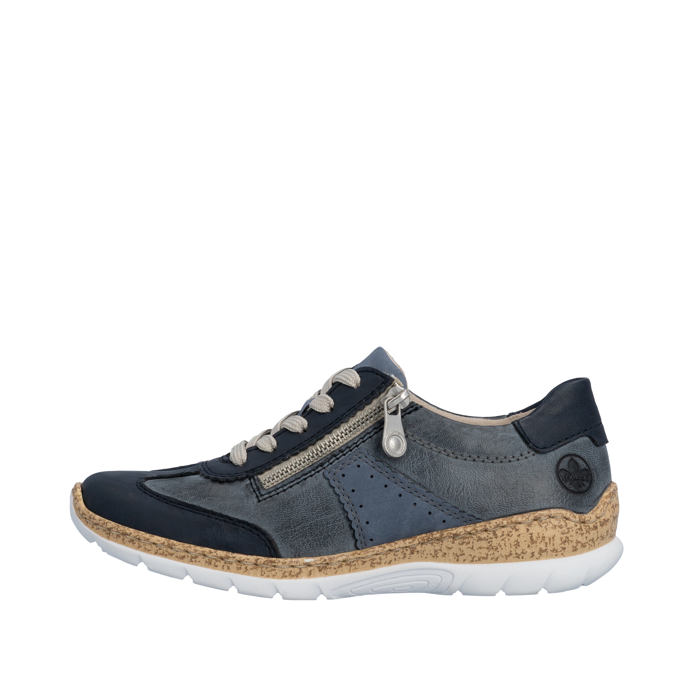 Rieker Sneaker  Schnürschuh, Halbschuh, Casual-Sneaker mit Reissverschluss