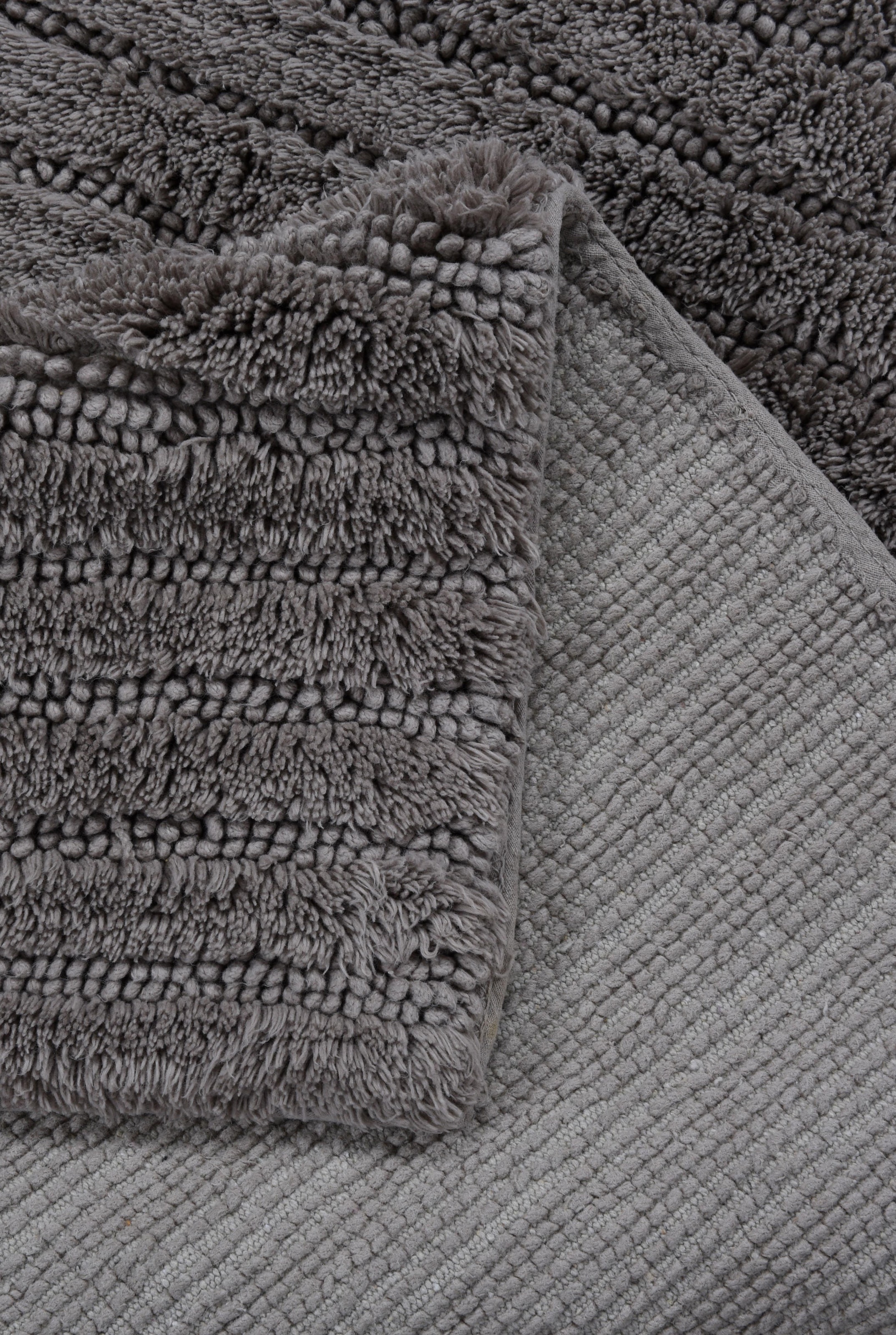 TOM TAILOR HOME Badematte »Cotton Stripes«, rutschhemmend beschichtet, fussbodenheizungsgeeignet-strapazierfähig, Uni Farben, gestreift, reine Baumwolle, Hoch-Tief Effekt