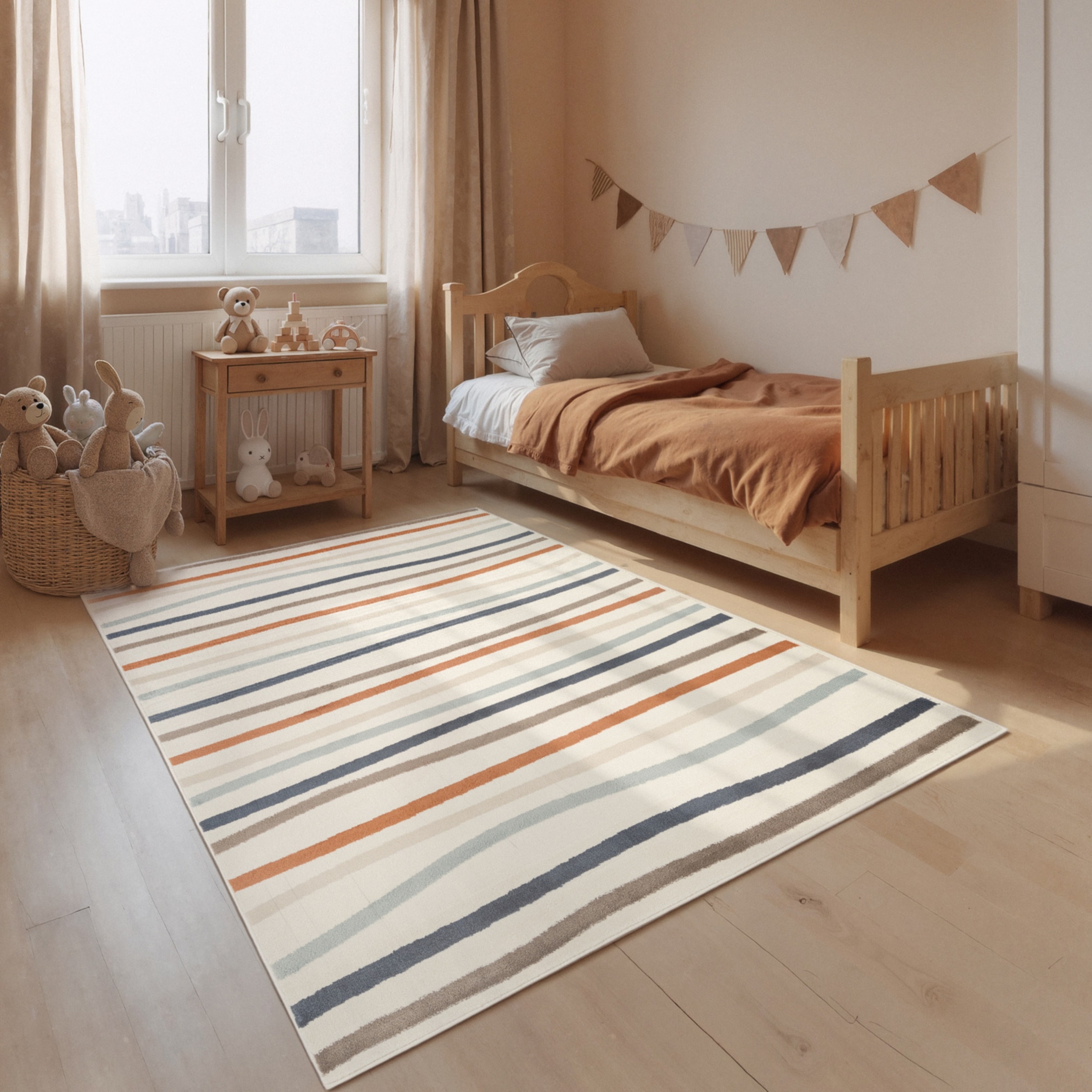 Image of HANSE Home Kinderteppich "Linnea" rechteckig 10 mm Höhe Pflegeleicht, Weich, Kinderzimmer, Spielteppich, Spielunterlage