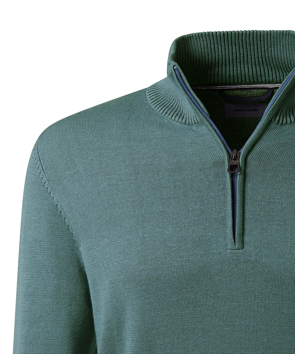 Pierre Cardin Strickpullover, mit Troyer Kragen