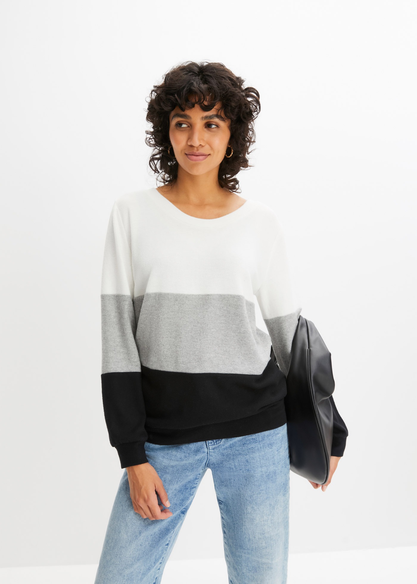 Image of bonprix Langarmshirt lässig geschnittene Passform, mit Rundhalsausschnitt
