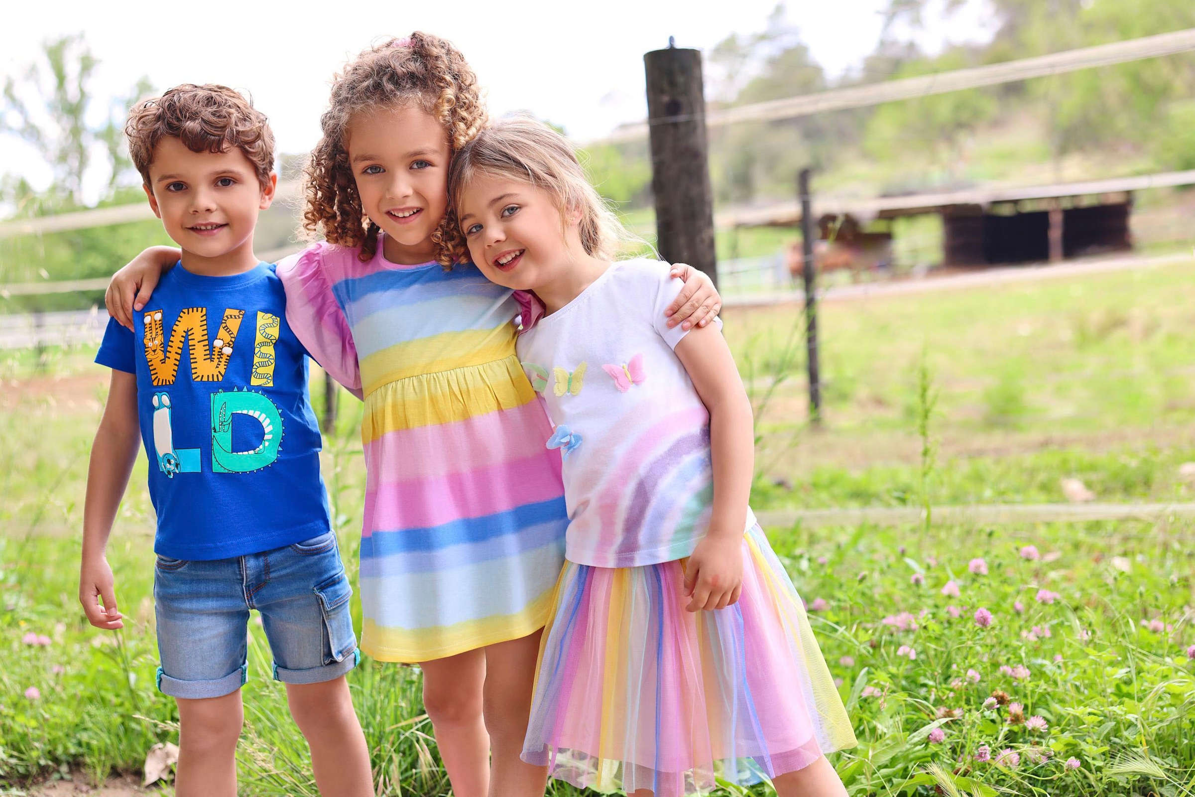 Blue Seven Sweatkleid 1 tlg. tlg. mit süssem Volants an den leicht überschnittenen Schultern