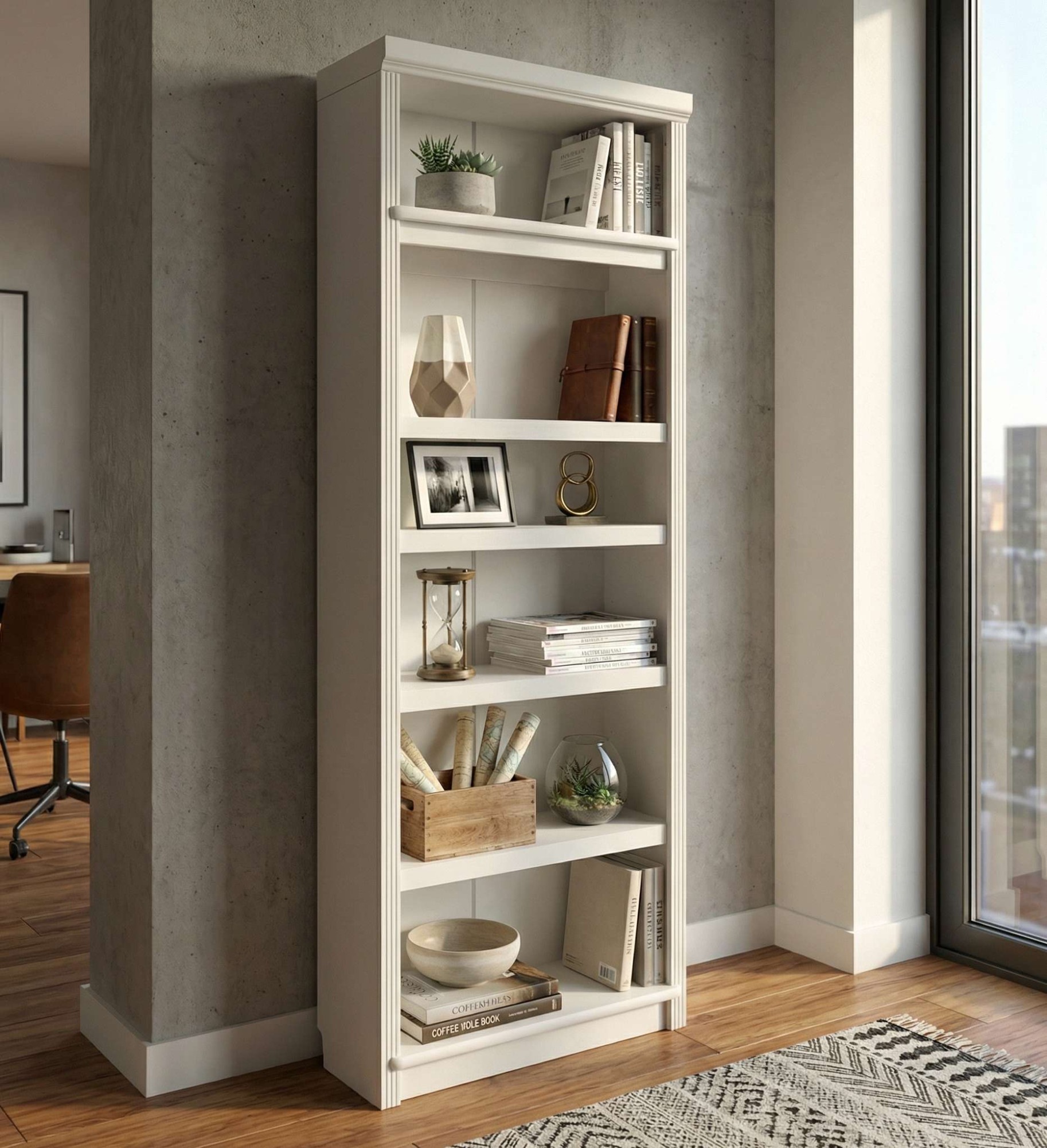 Image of GOODproduct Bücherregal "Soeren Regal B/T/H: 80/33,5/220 cm, mit 6 Fächern" massive Kiefer, FSC-zertifizier