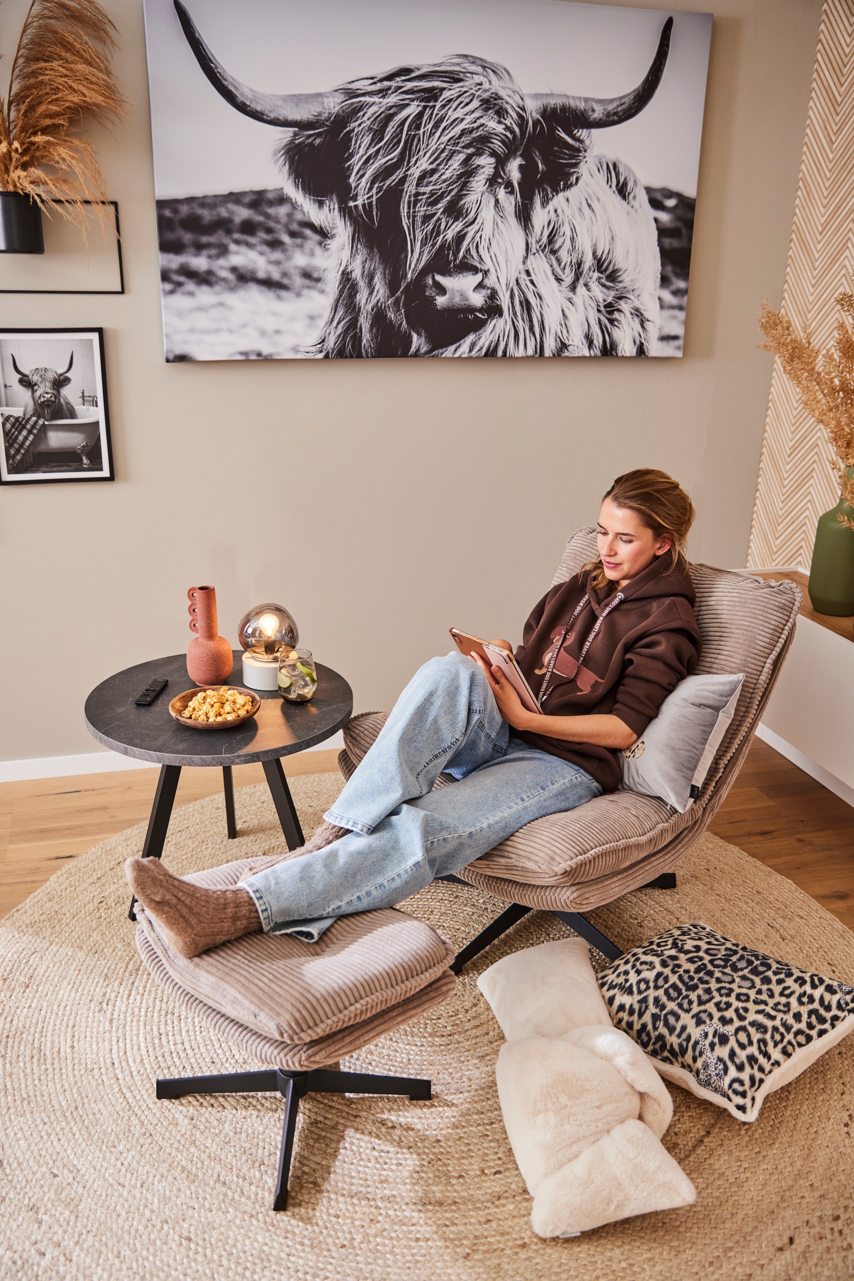 Mäusbacher Couchtisch »Couchtisch rund« Couchtisch rund Durchmesser 60cm, Metallgestell