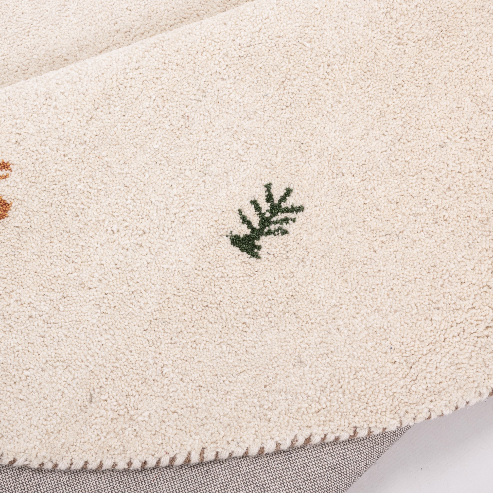 THEKO Tapis en laine »Gabbeh Motiv, Handgefertigt, Teppich, Tiermotiv,  reine Wolle,« Rond 14 mm Höhe reine Wolle, Wohnzimmer, Schlafzimmer, Esszimmer