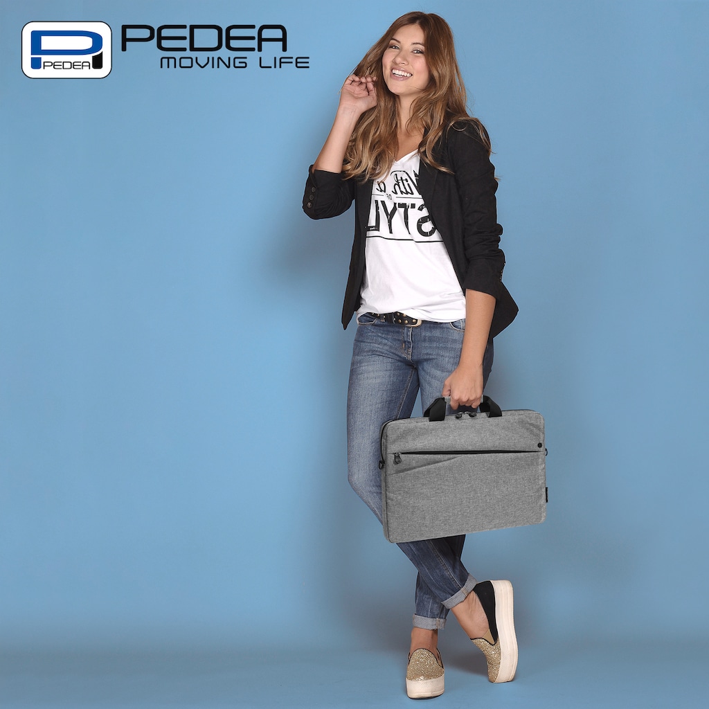 PEDEA Laptoptasche »Notebooktasche Fashion bis 43,9 cm (bis 17,3)«, dicke Polsterung und ein fleeceartiges, weiches Innenfutter