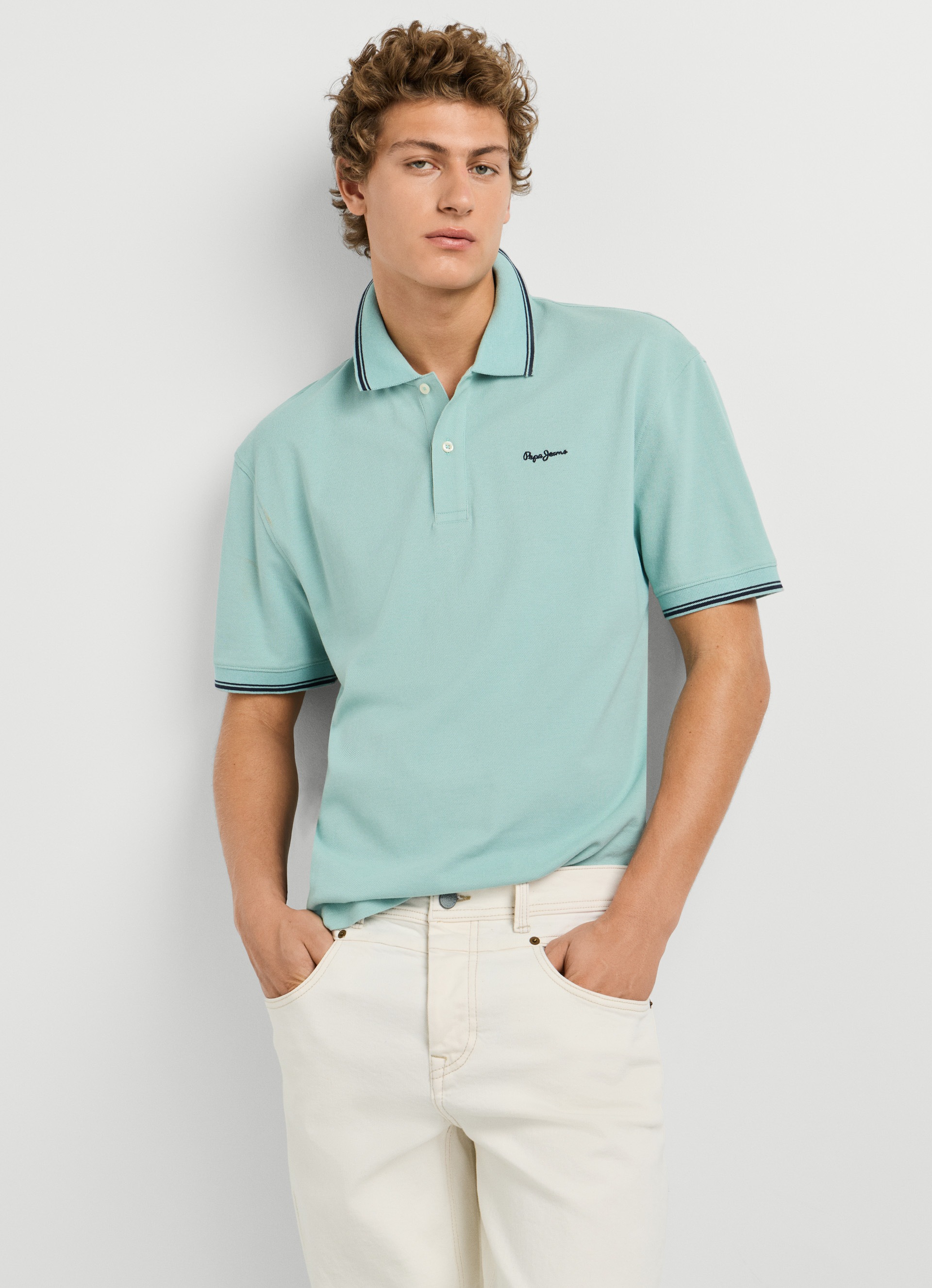 Image of Pepe Jeans Poloshirt "MATTHEW" aus Baumwoll-Piqué