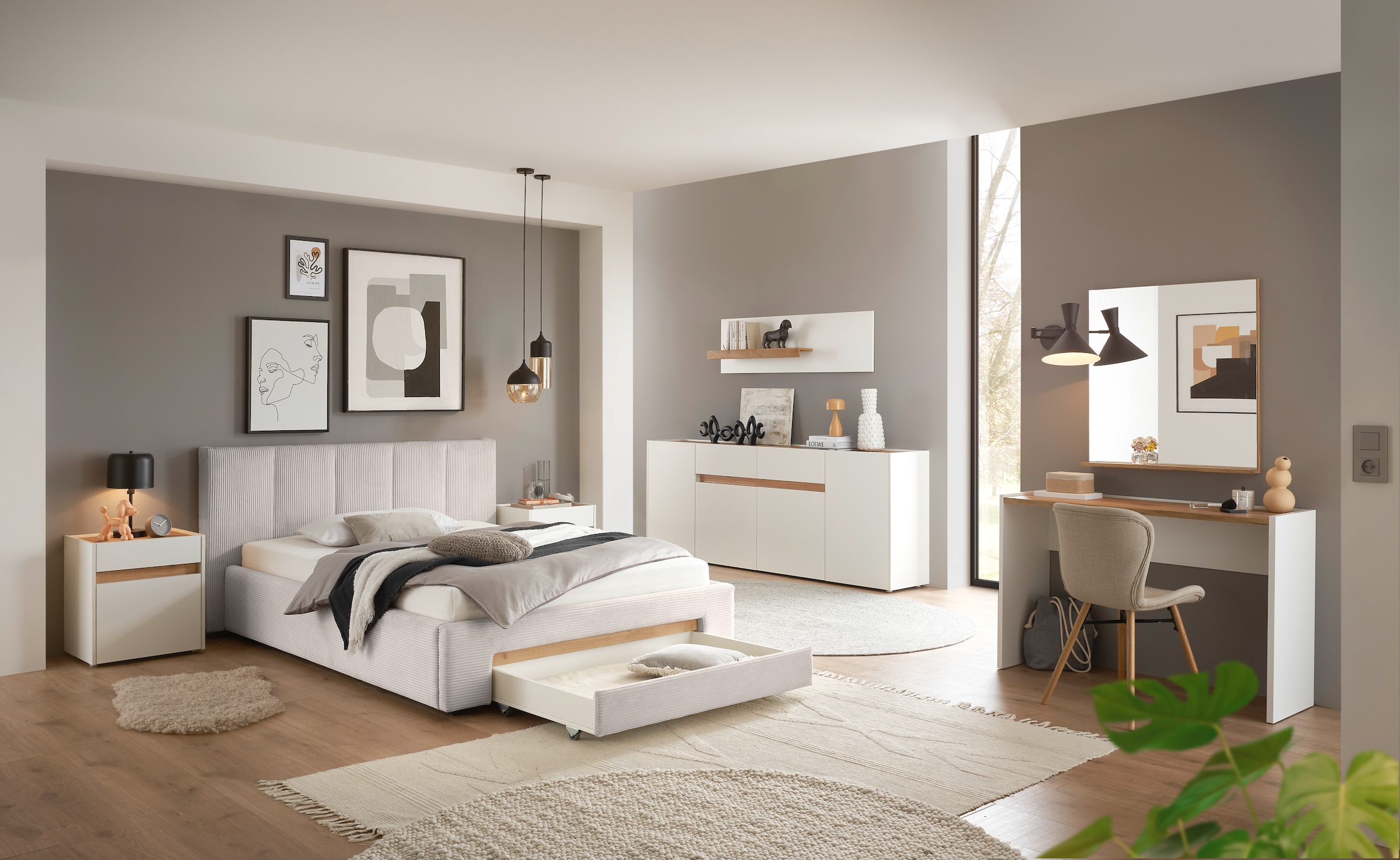 INOSIGN Nachtkommode »CiTY/GiRON, Nachttisch, Nachtschrank, Bestellschrank, Nachtkonsole«, in zwei Farben erhältlich, Stauraumfach und Schublade