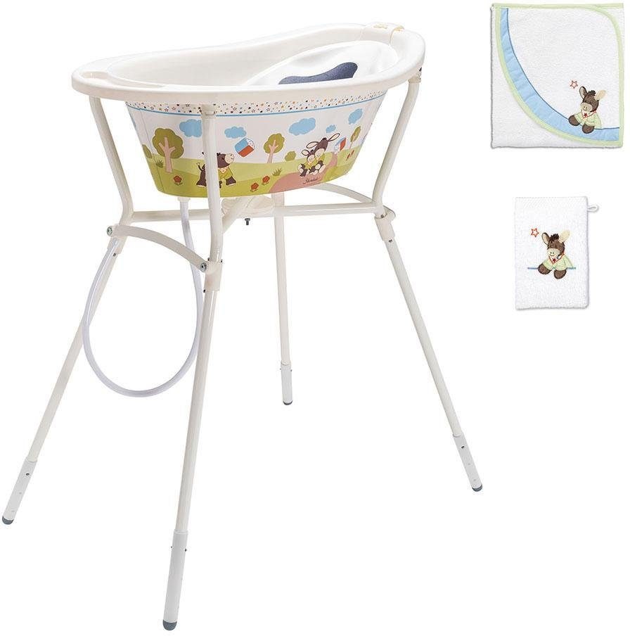 Image of Rotho Babydesign Wannenständer »StyLe, Sterntaler Emmi mit Baby Badewanne, Kapuzenhandtuch und Waschhandschuh« bei Ackermann Versand Schweiz