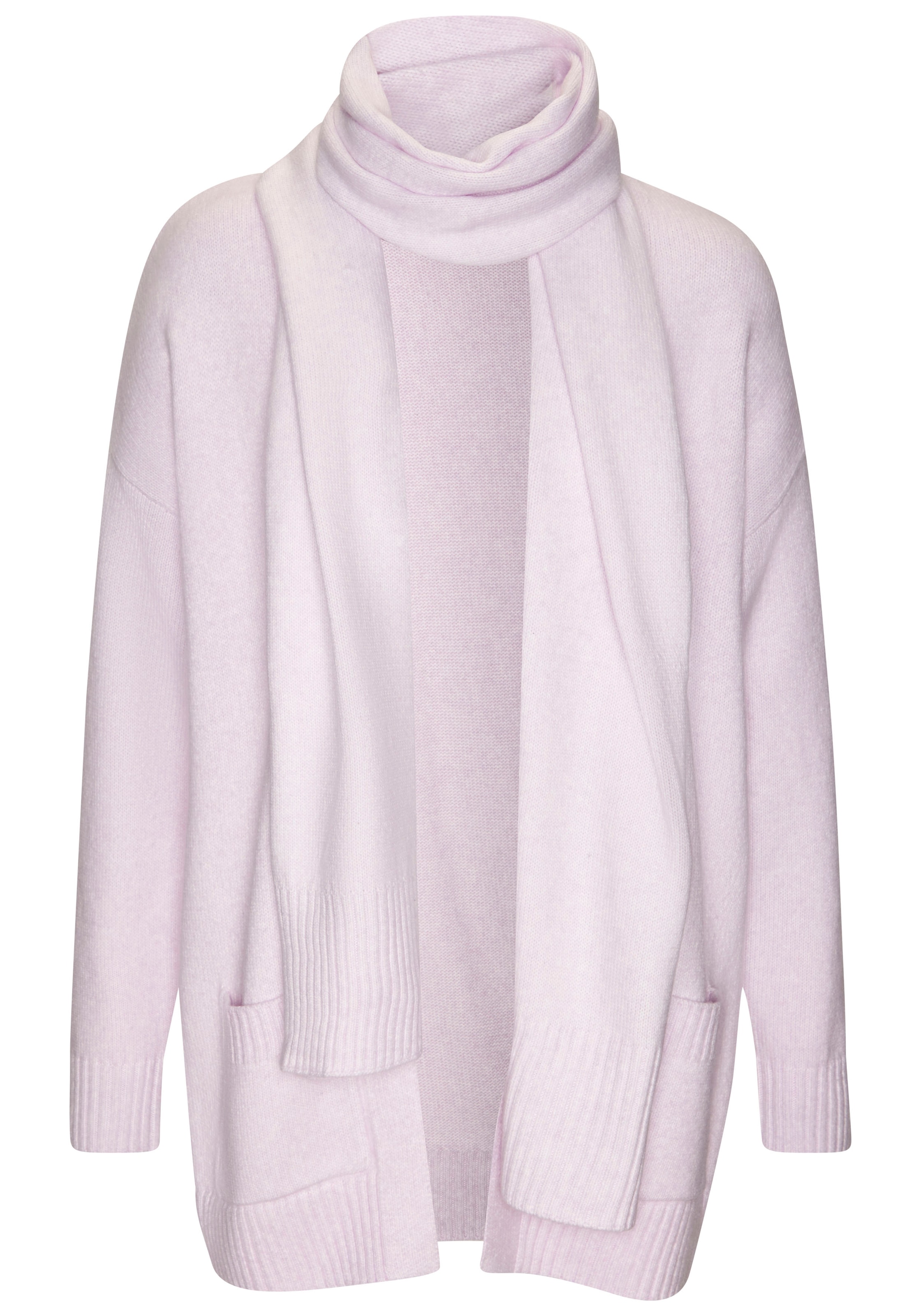 Vivance Veste en tricot Set, mit Schal,  aus kuscheliger Strickqualität, Cardigan