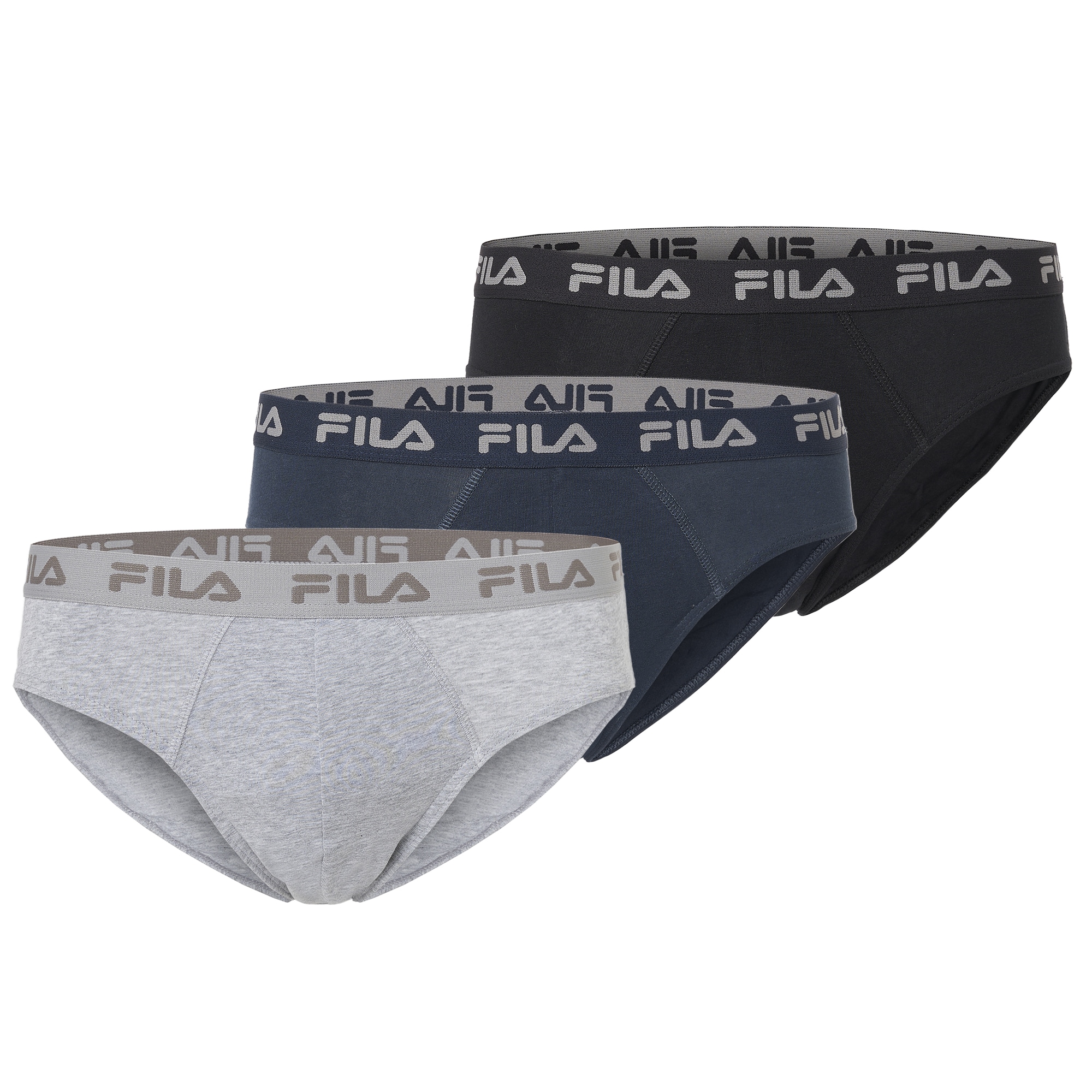 Image of Fila Slip "MAN BRIEF" 3er Pack, elastischer Logobund