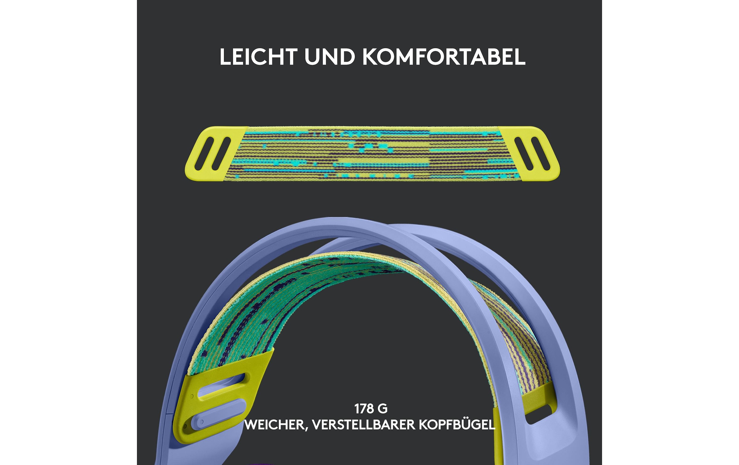 Logitech Gaming-Headset »G733 Lightspeed Lila«