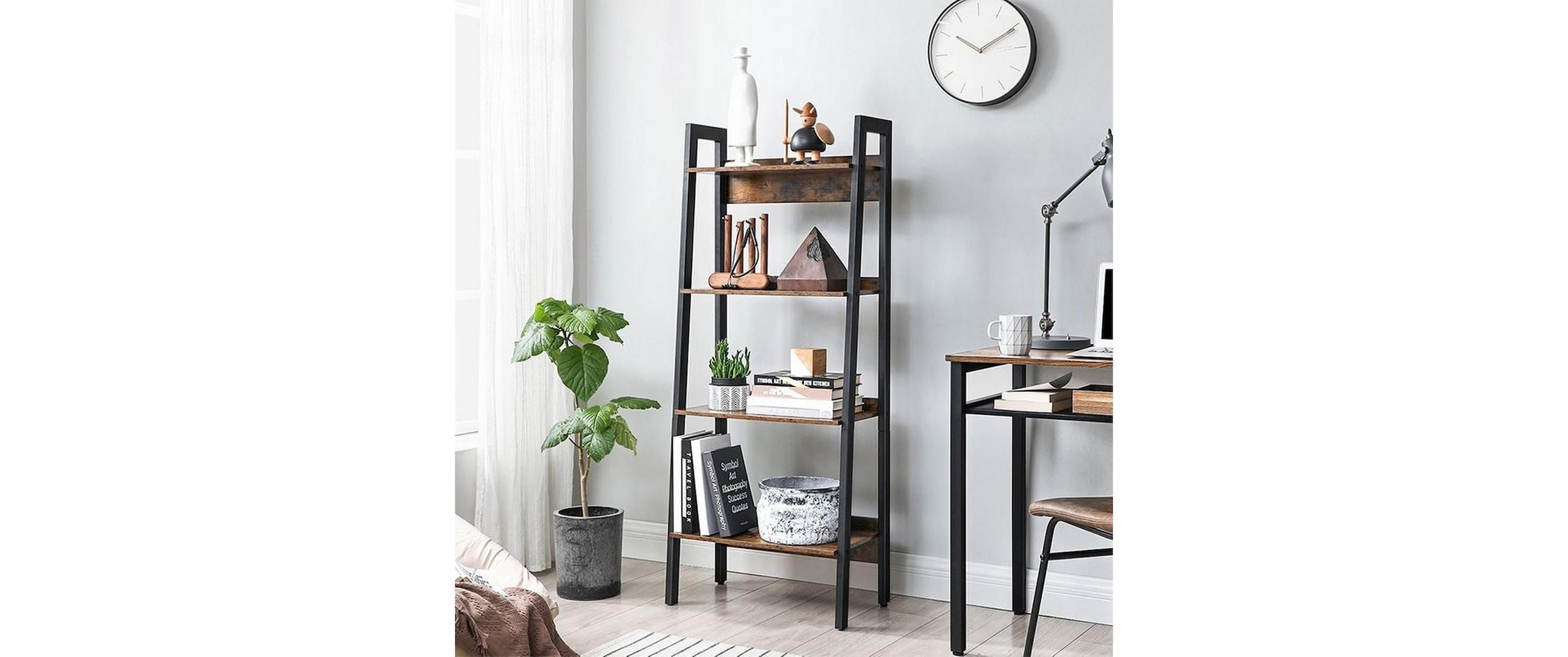 VASAGLE Bücherregal »mit 4 Ebenen«