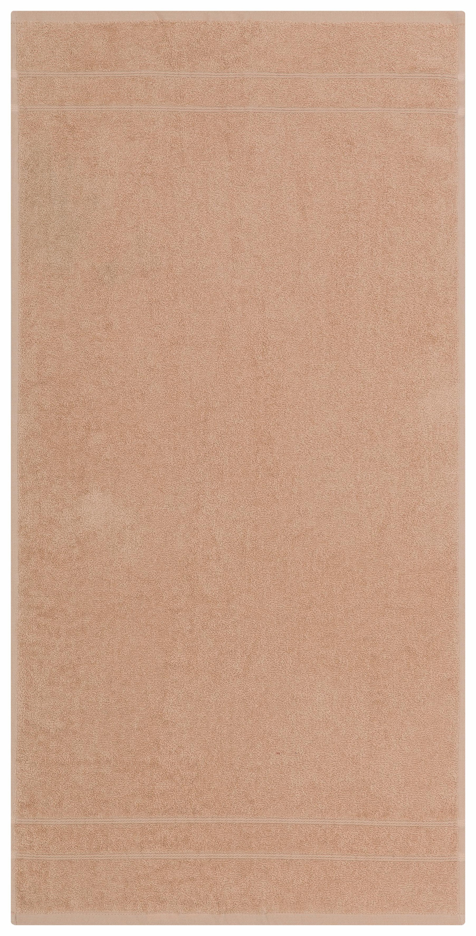 my home Set de serviettes »Inga, Duschtücher, Handtücher, Gästetücher, Seiftücher« Handtücher mit feiner Bordüre, 100% Baumwolle, einfarbig, weich